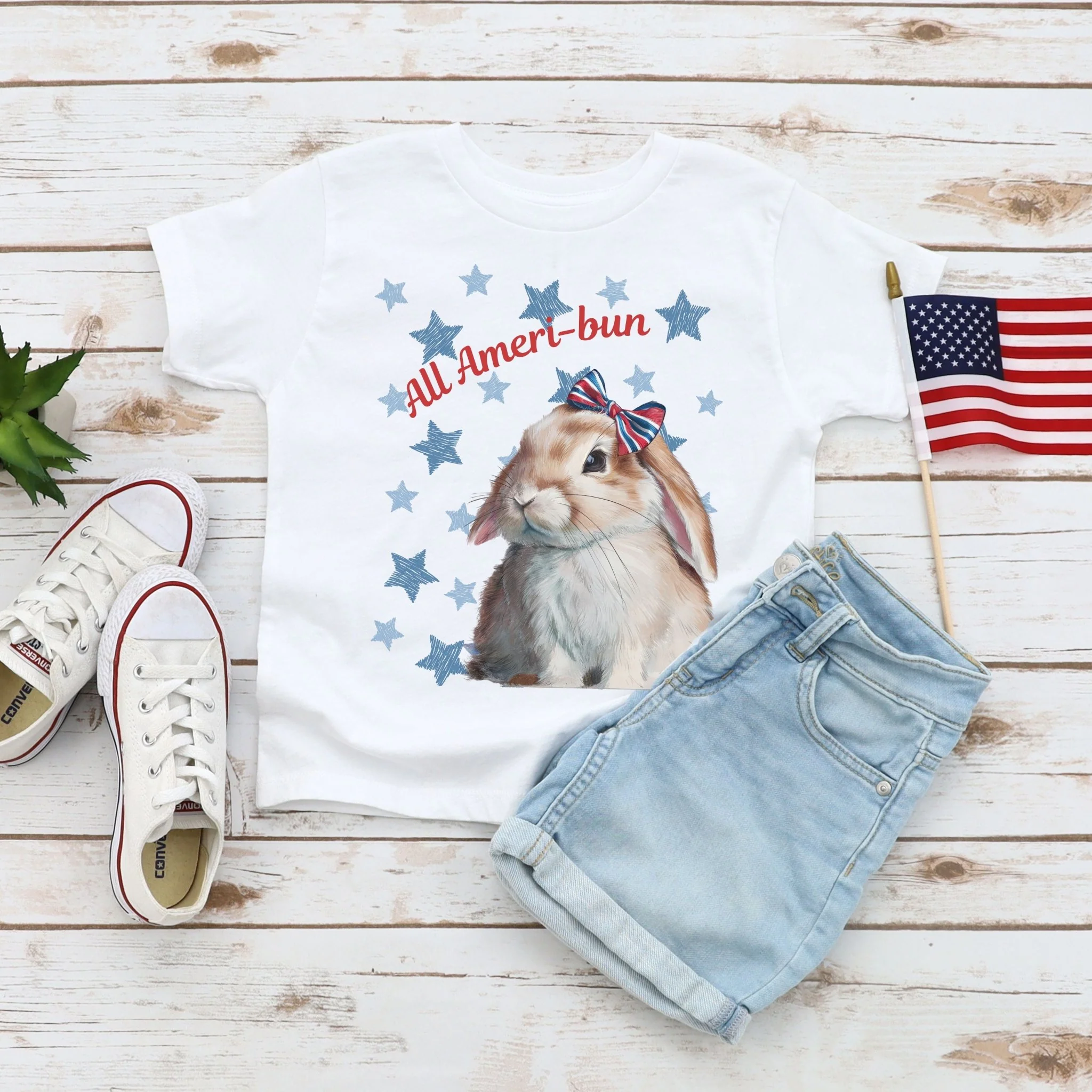 All Ameri-bun Toddler Short Sleeve Tee - Image 2
