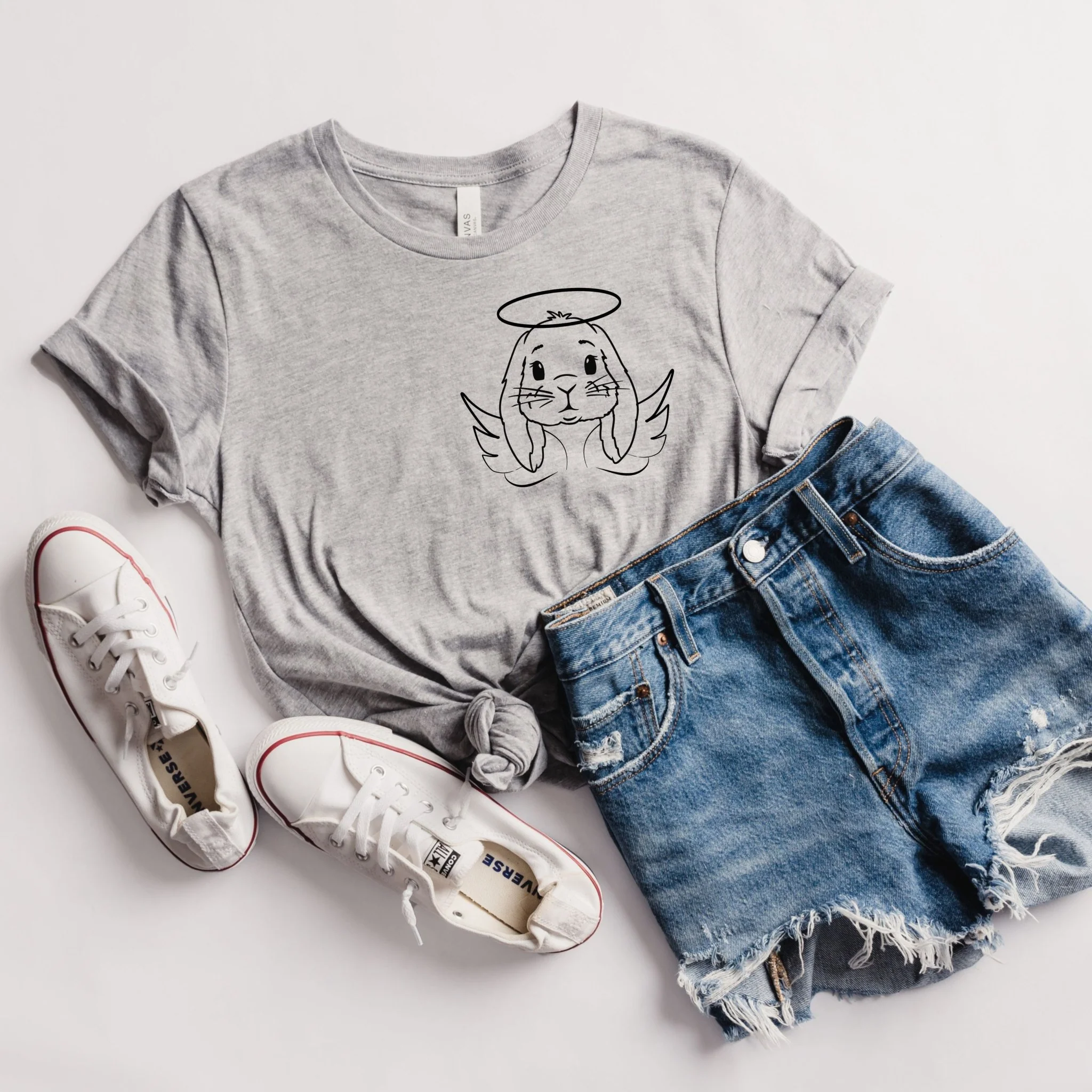 Angel Bunny Unisex T-Shirt - Image 3