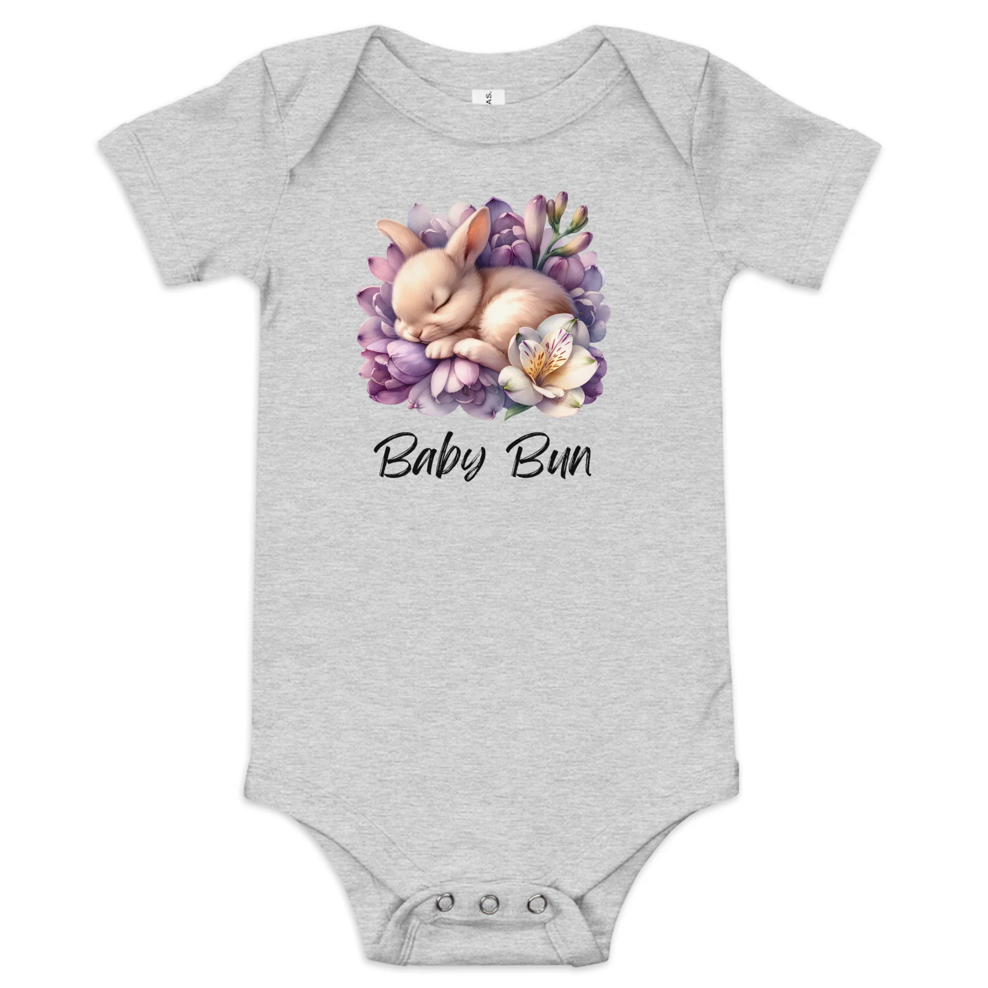 Baby Bun Short Sleeve One Piece - Image 3
