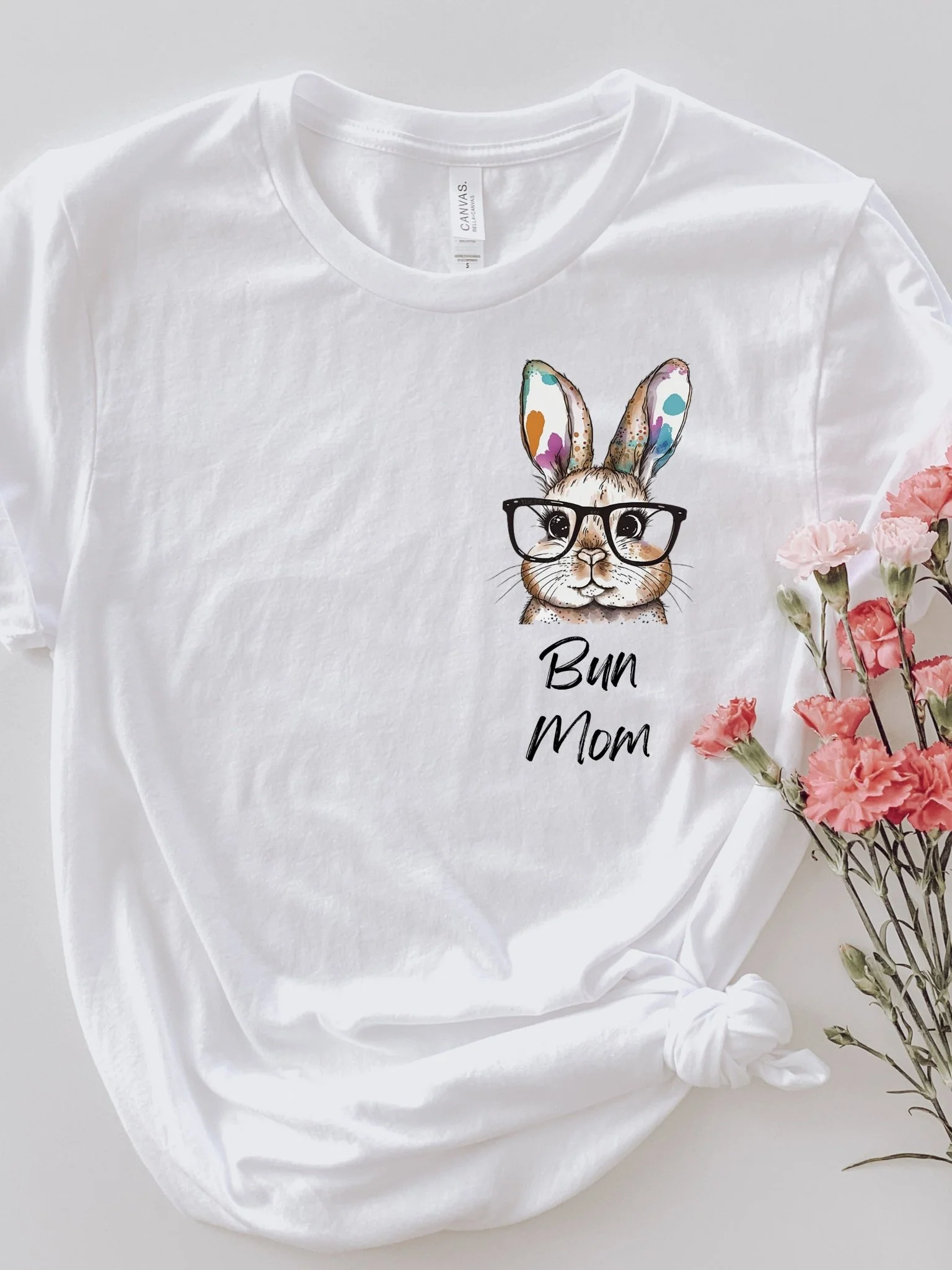 Bun Mom Watercolor Unisex T-Shirt - Image 5