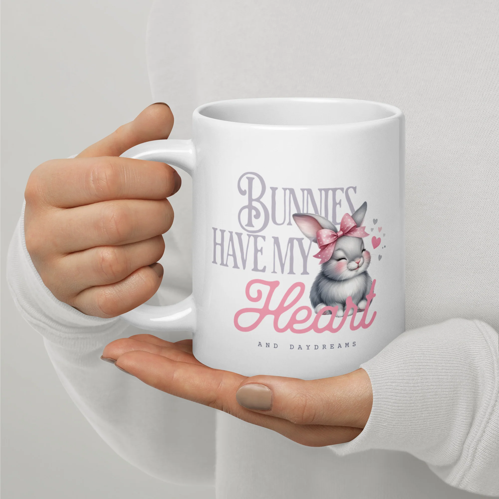 Bunnies Have My Heart Mug - Image 3