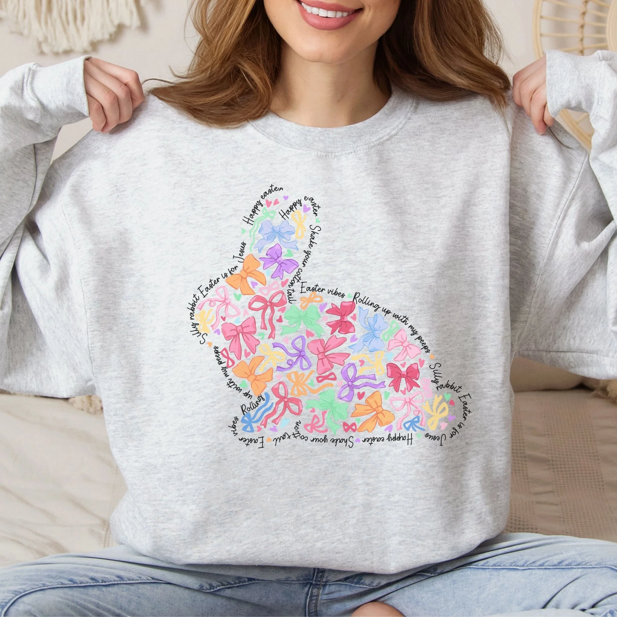 Bunny of Bows Unisex Sweatshirt - Image 2