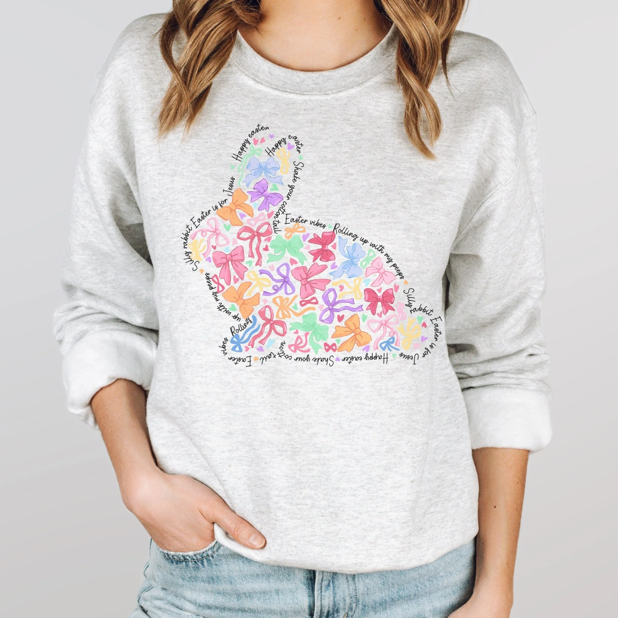 Bunny of Bows Unisex Sweatshirt - Image 3