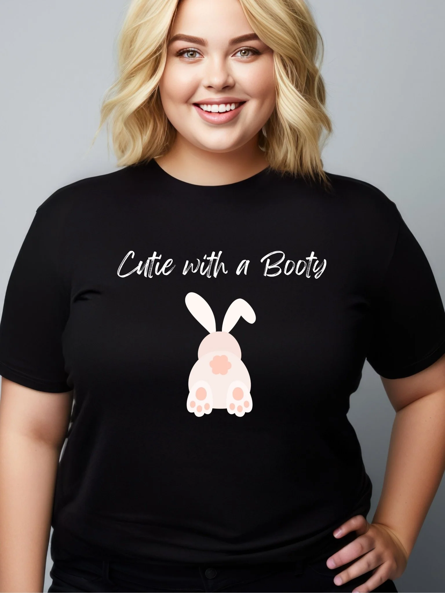 Cutie With a Booty Unisex T-Shirt - Image 4