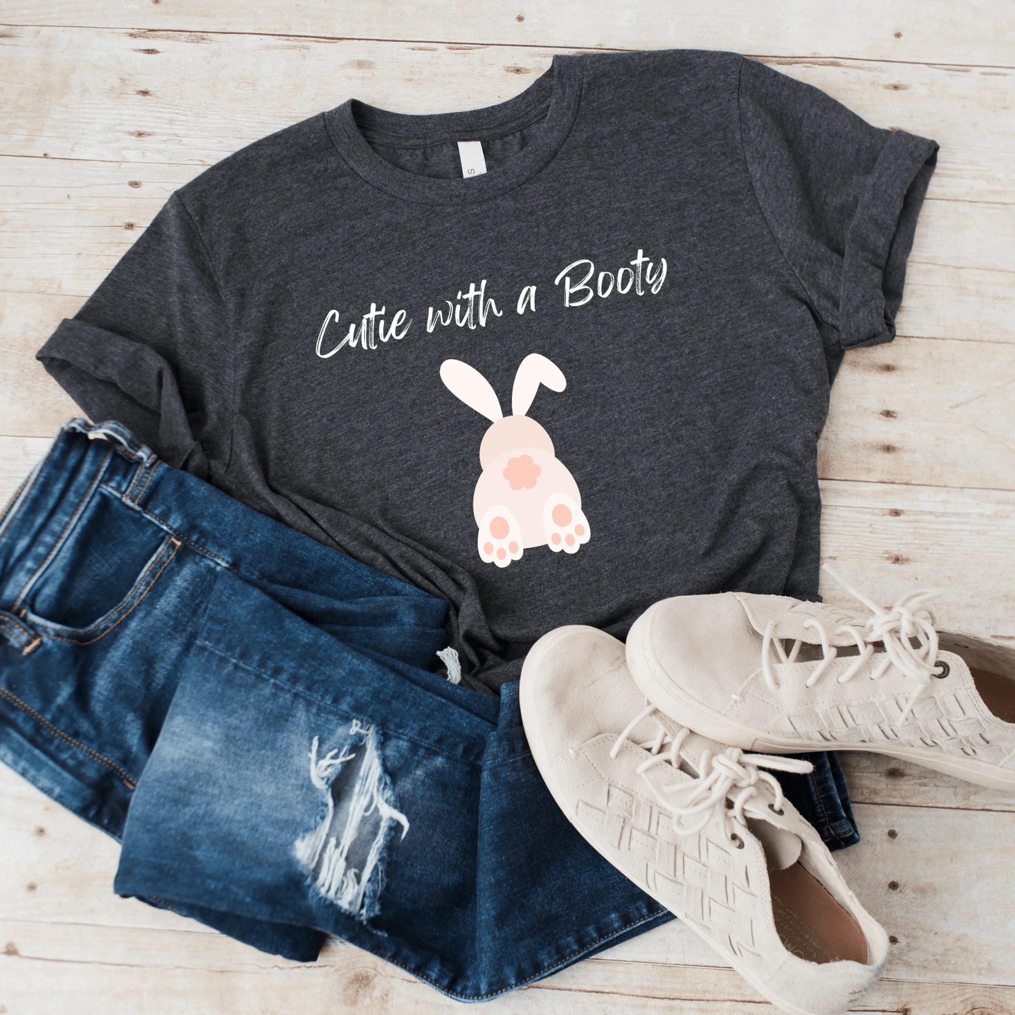 Cutie With a Booty Unisex T-Shirt - Image 5