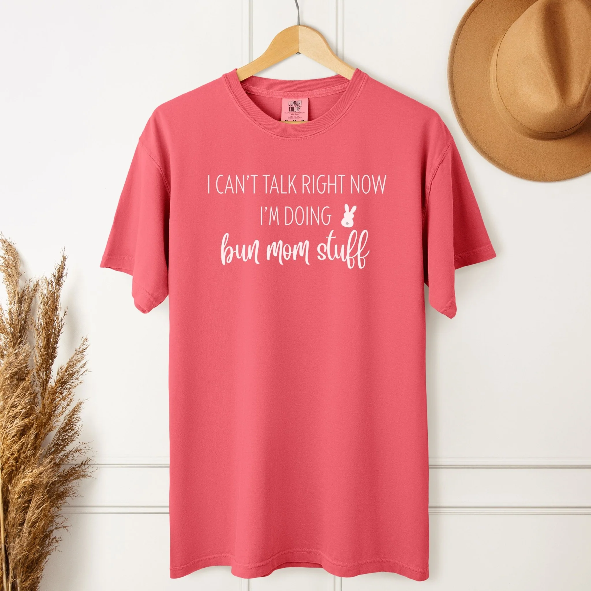 Doing Bun Mom Stuff Unisex Garment-dyed Heavyweight T-Shirt - Image 4