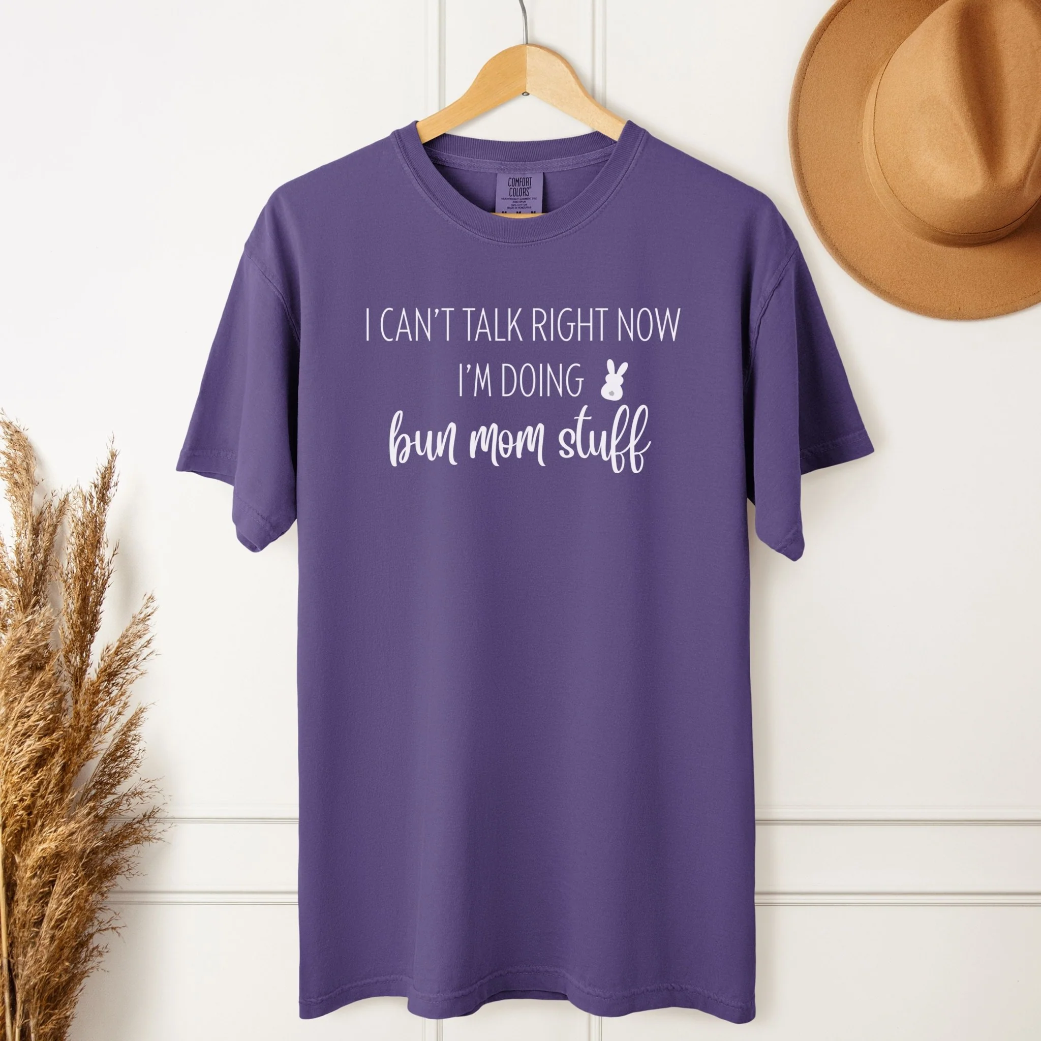 Doing Bun Mom Stuff Unisex Garment-dyed Heavyweight T-Shirt - Image 5