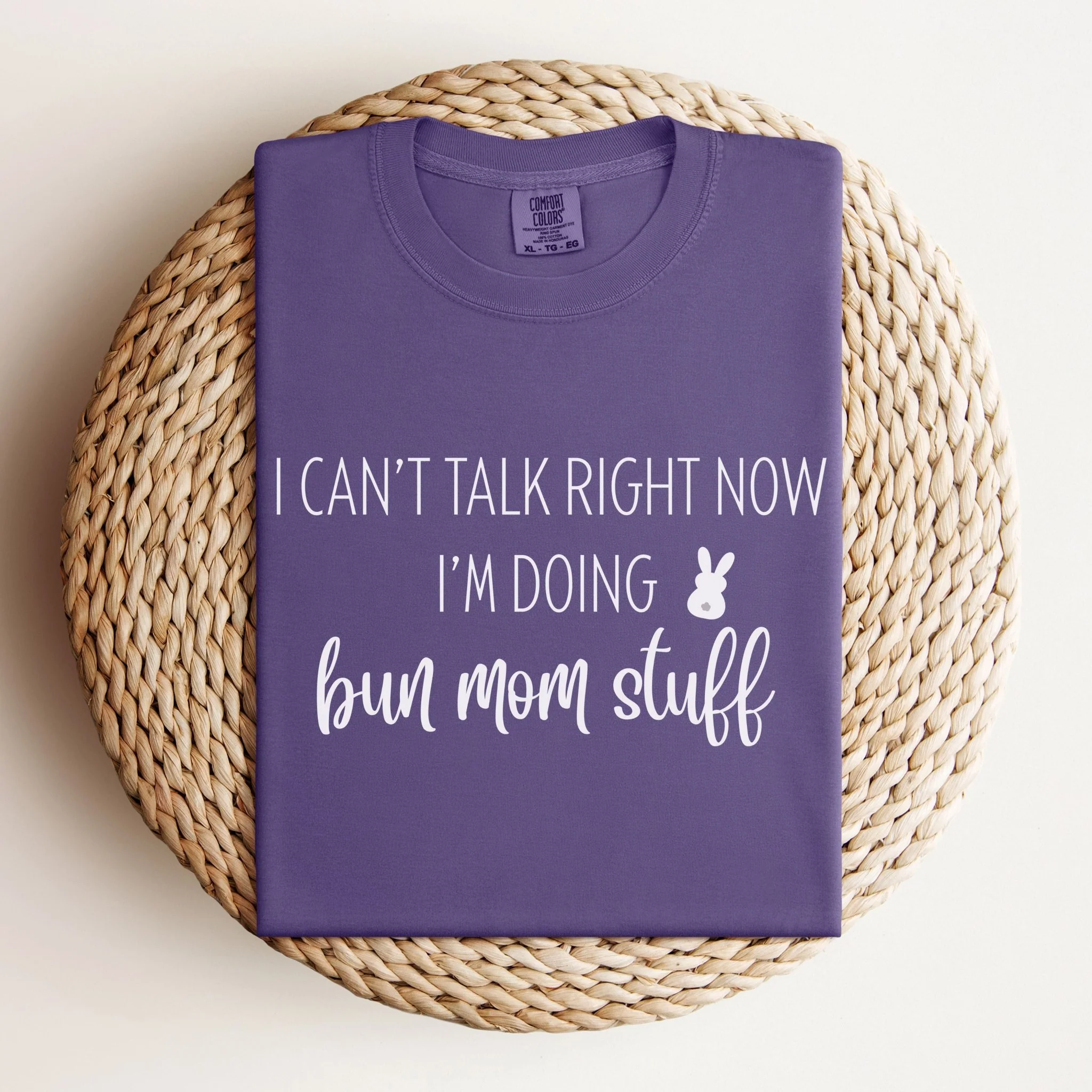 Doing Bun Mom Stuff Unisex Garment-dyed Heavyweight T-Shirt - Image 7