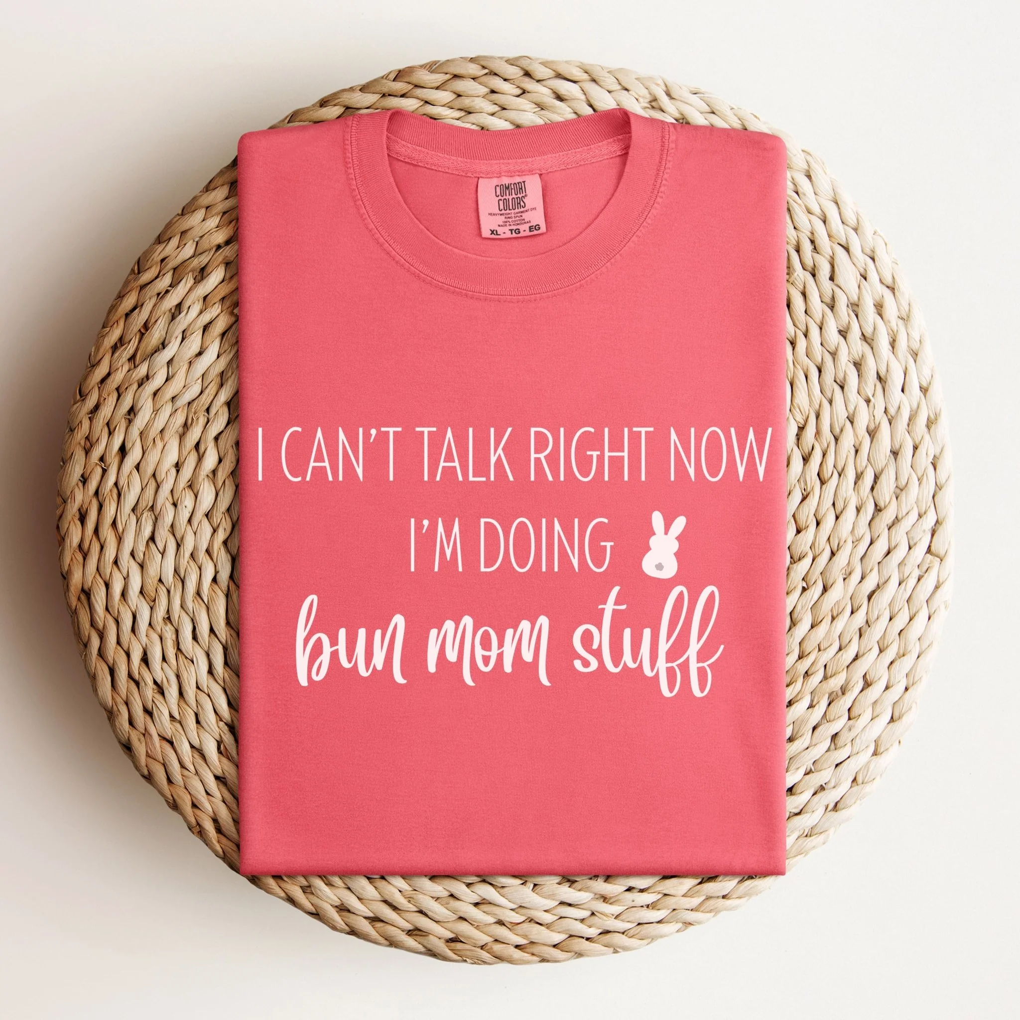 Doing Bun Mom Stuff Unisex Garment-dyed Heavyweight T-Shirt - Image 8