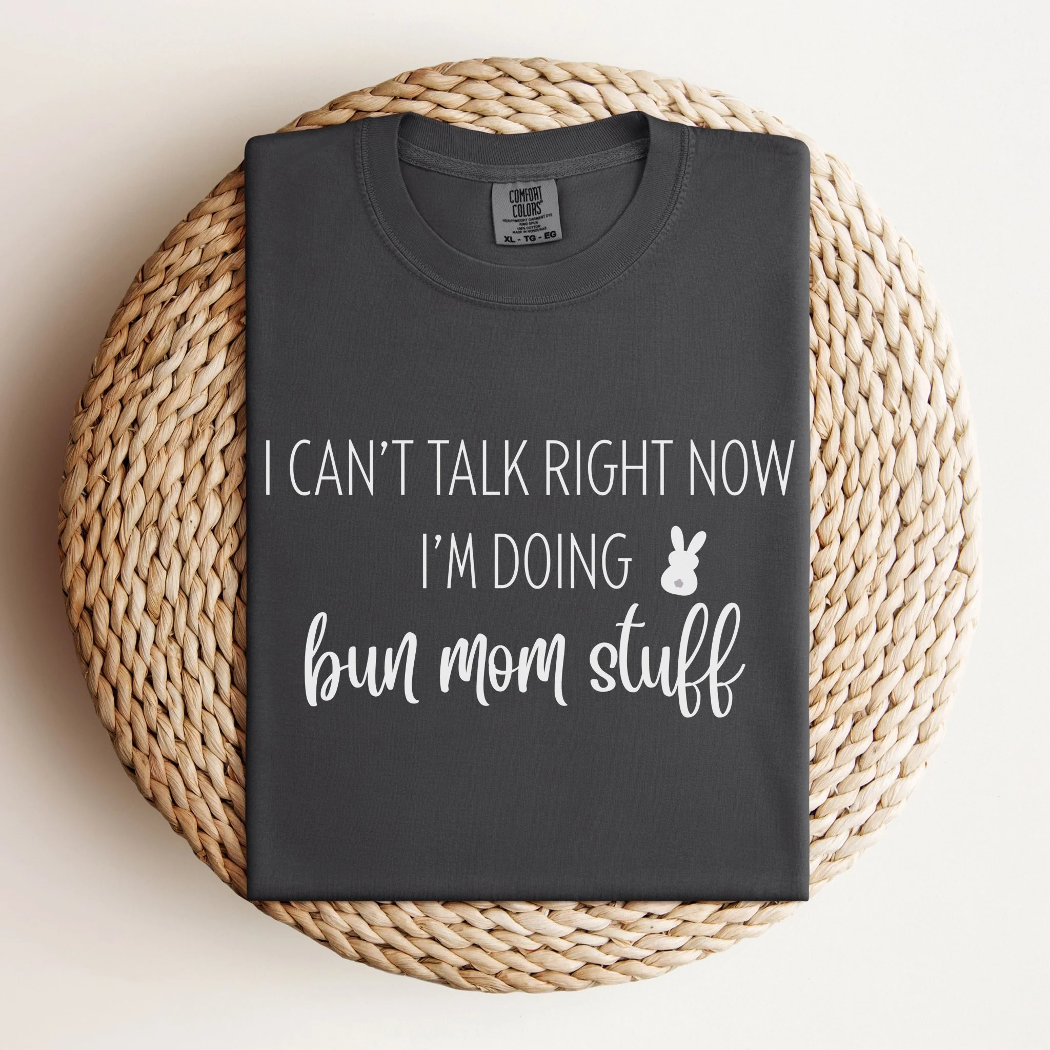 Doing Bun Mom Stuff Unisex Garment-dyed Heavyweight T-Shirt - Image 9