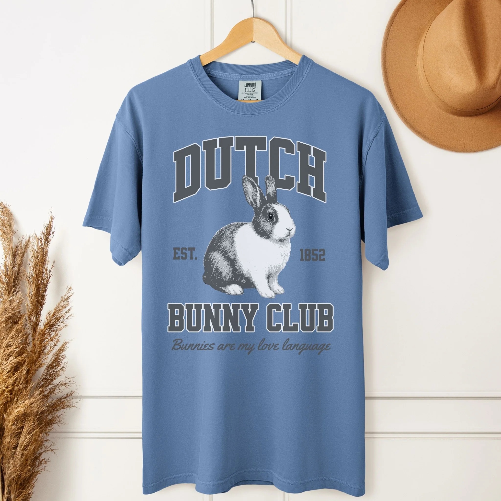 Dutch Bunny Club Unisex Garment-dyed Heavyweight T-Shirt - Image 6