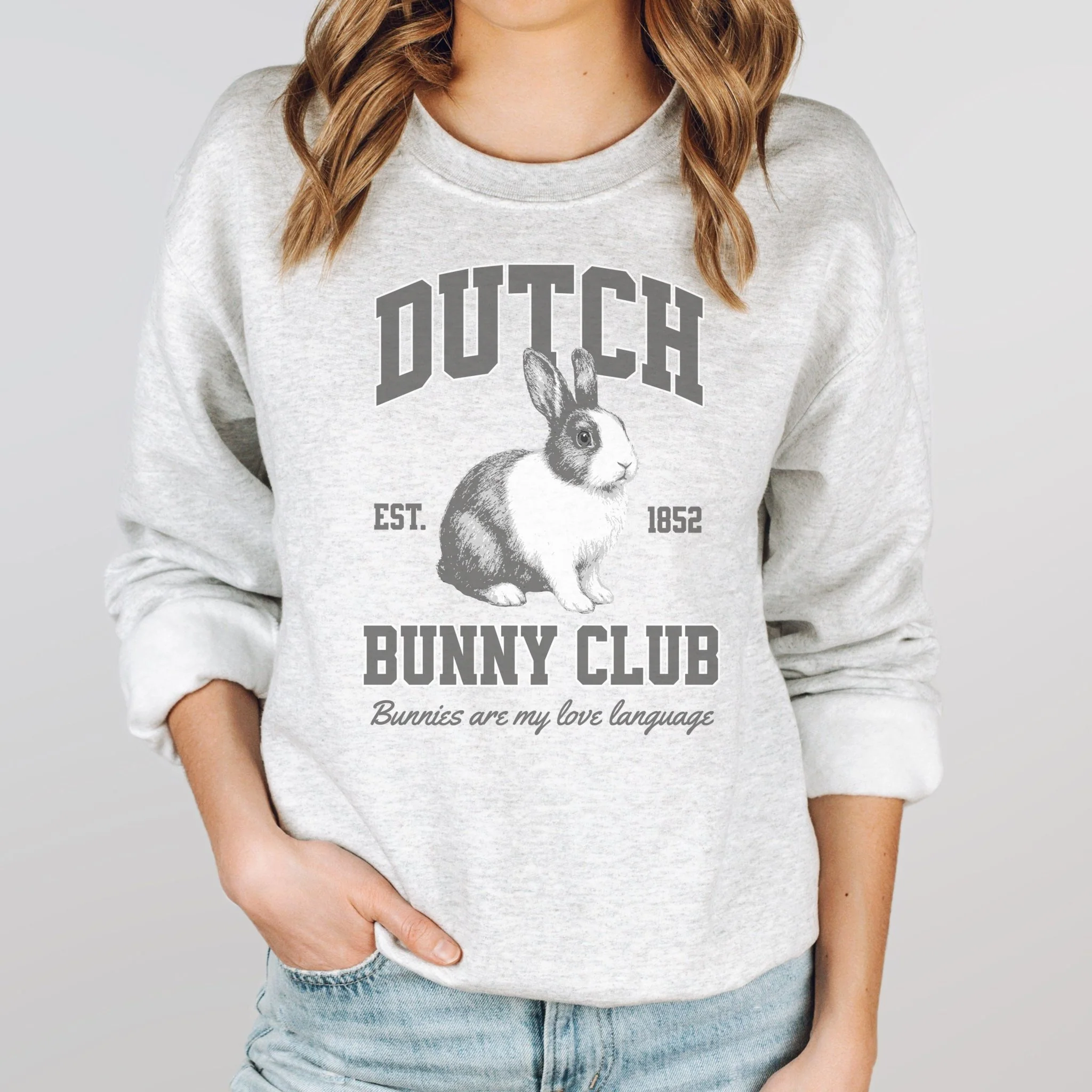 Dutch Bunny Club Unisex Sweatshirt - Image 3