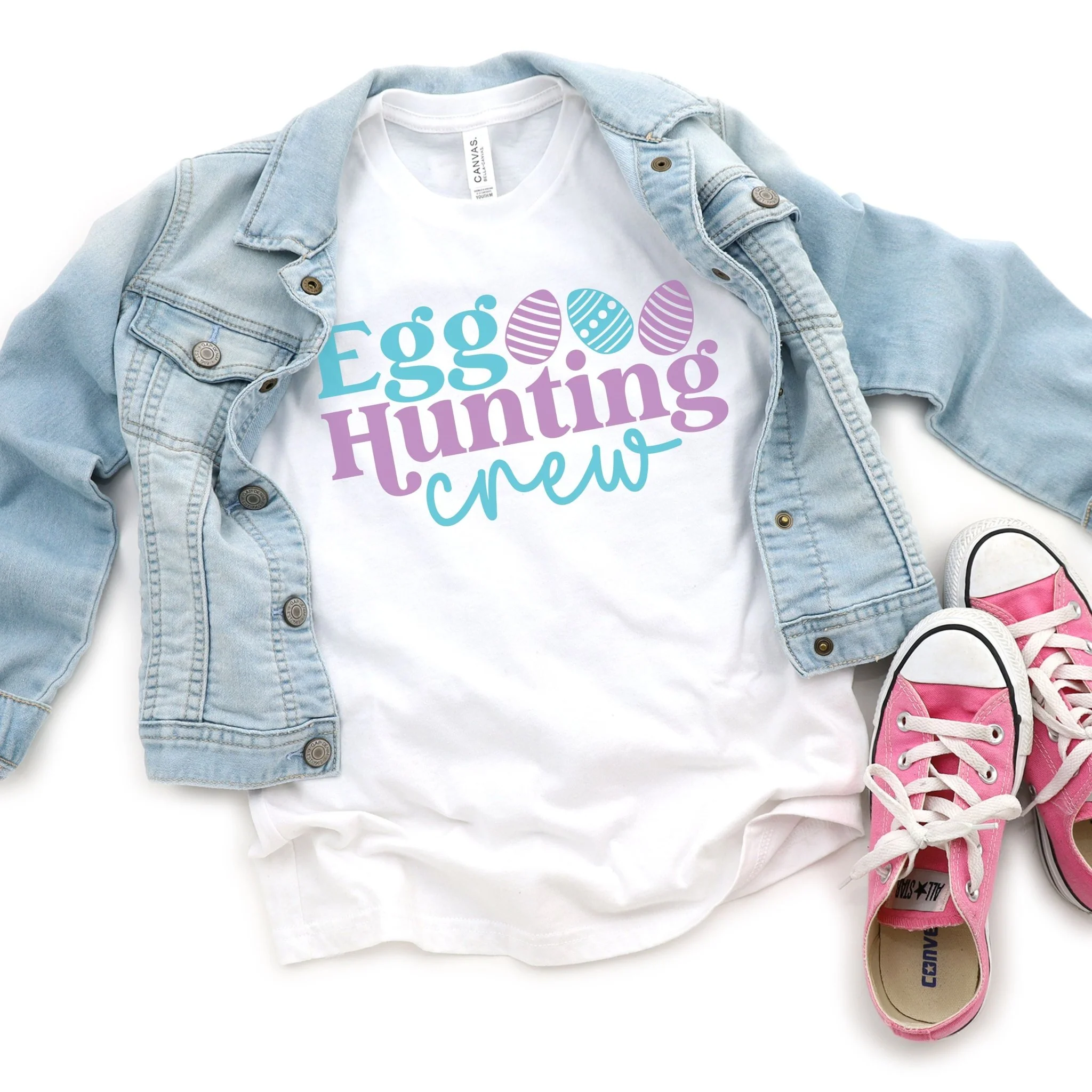Egg Hunting Crew Youth Short Sleeve T-Shirt - Image 3