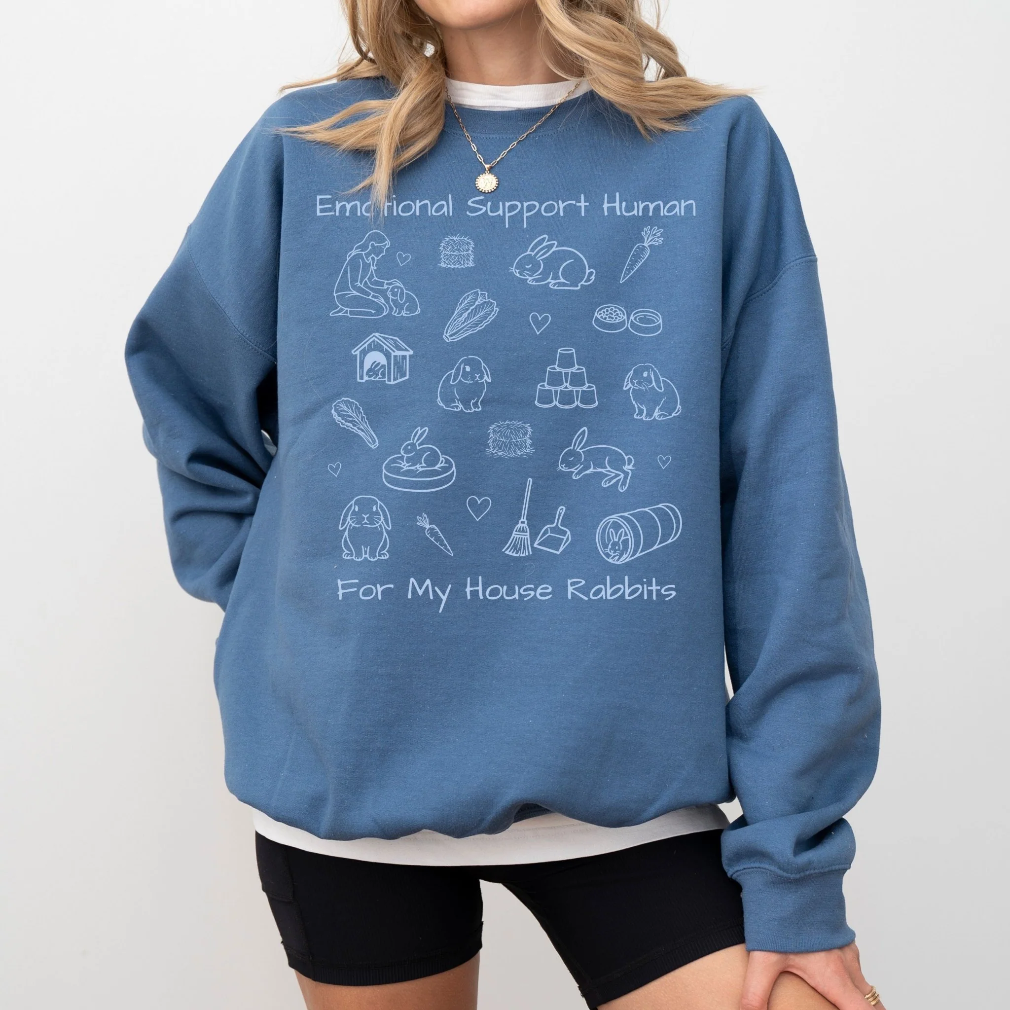 Emotional Support Human Unisex Sweatshirt - Image 4
