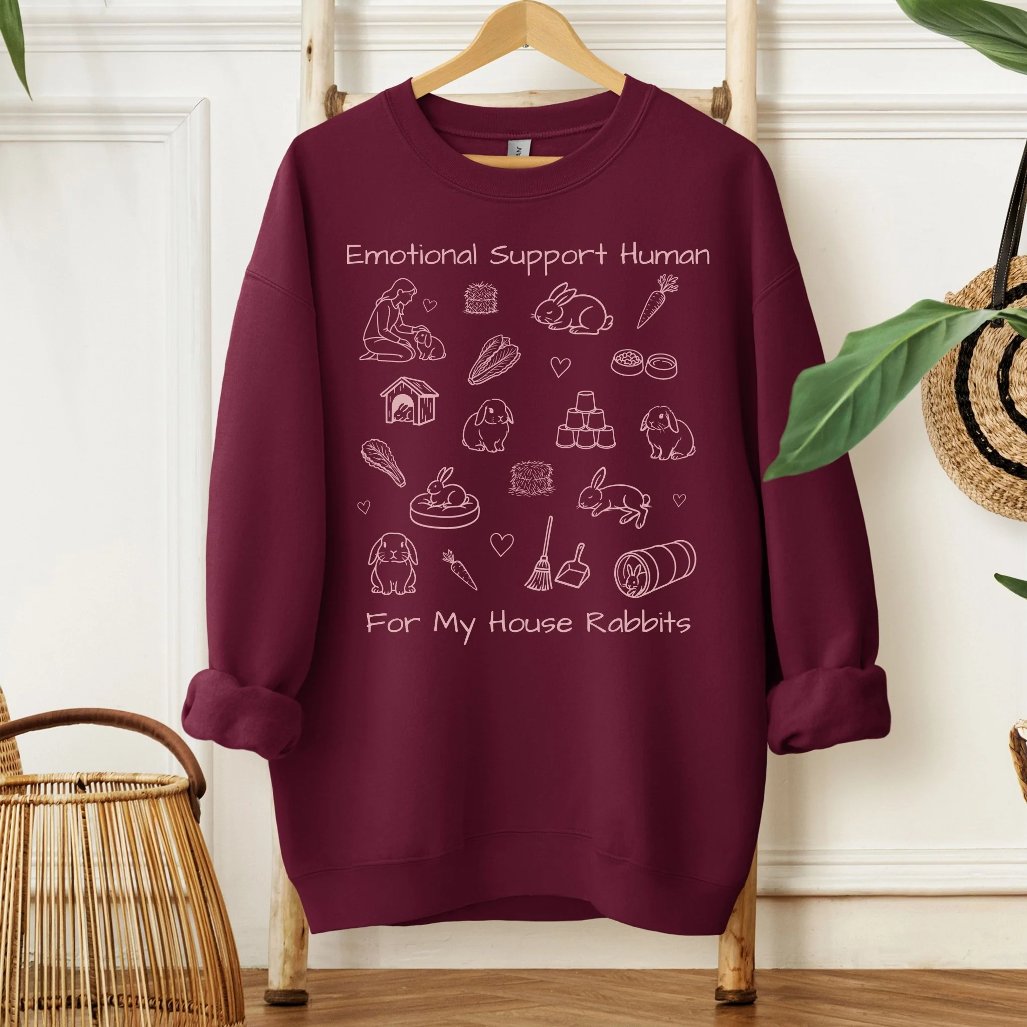 Emotional Support Human Unisex Sweatshirt - Image 5