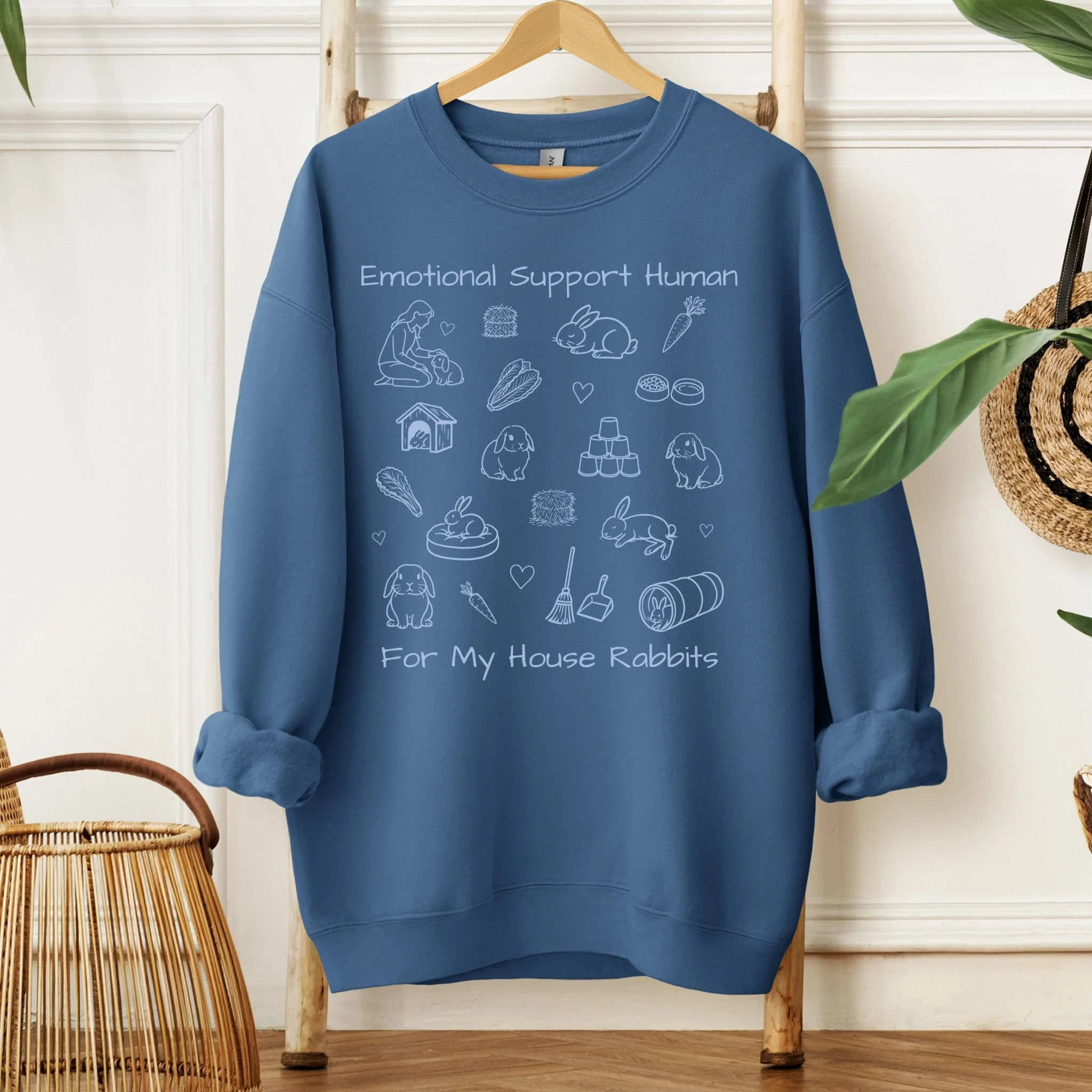 Emotional Support Human Unisex Sweatshirt - Image 6