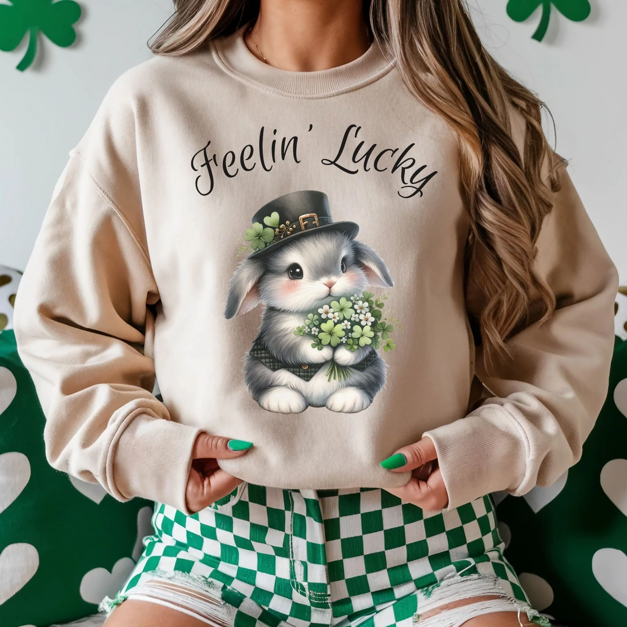 Feelin' Lucky Unisex Sweatshirt - Image 2