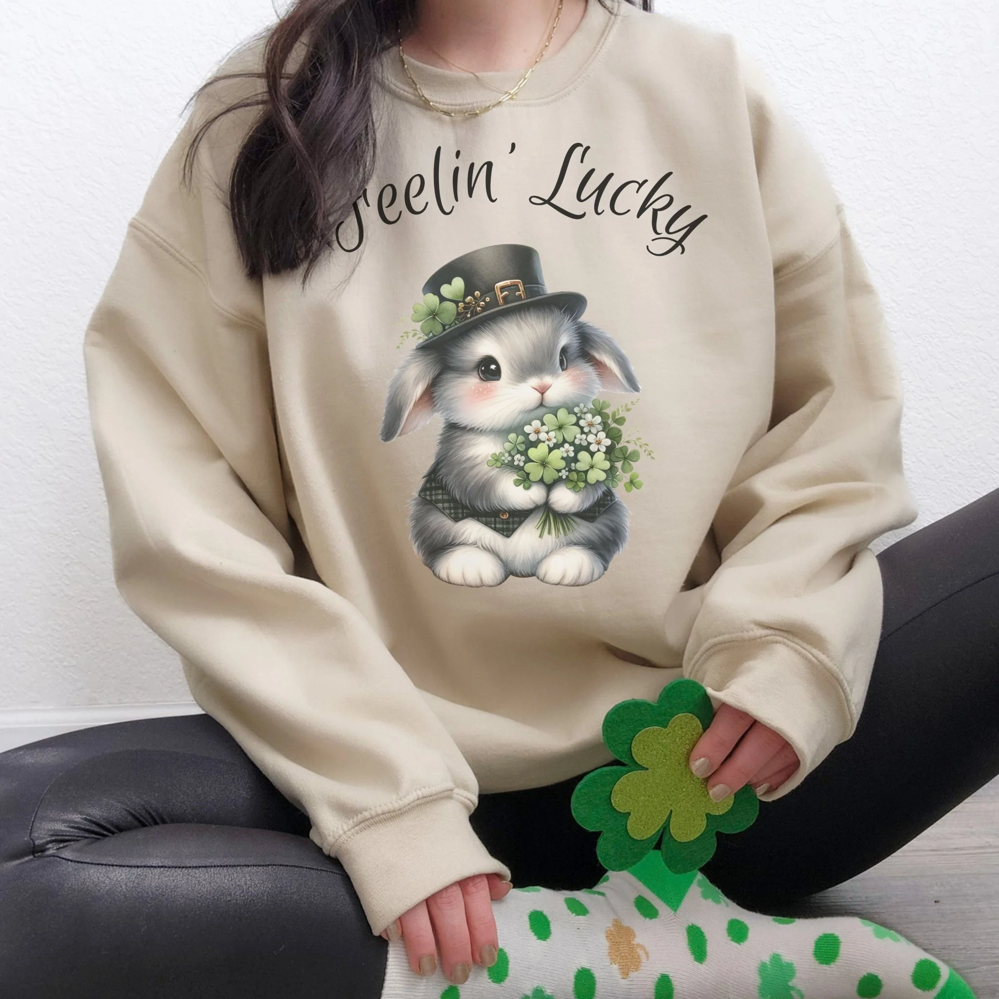 Feelin' Lucky Unisex Sweatshirt - Image 3
