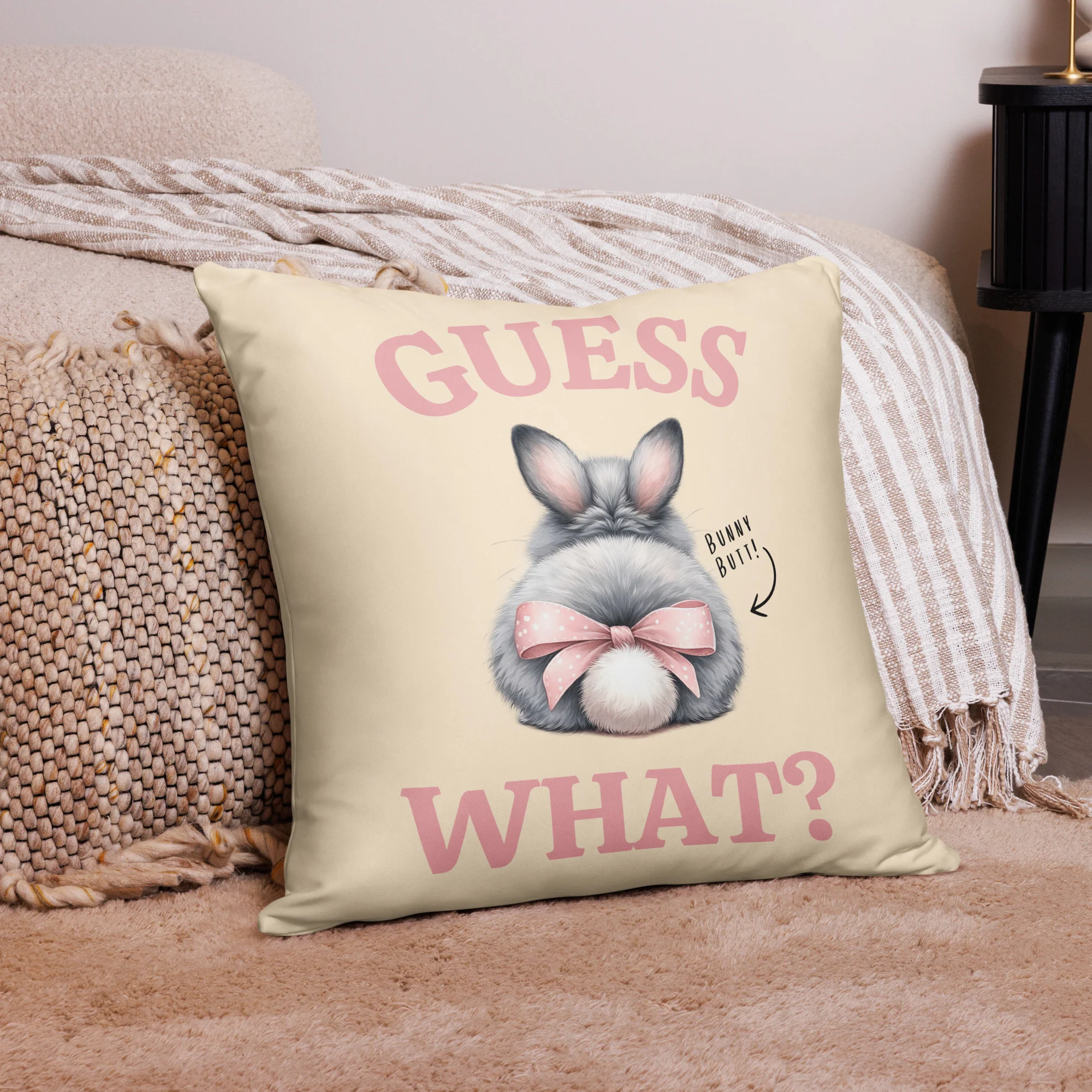 Guess What! Bunny Butt! Pillow - Image 3