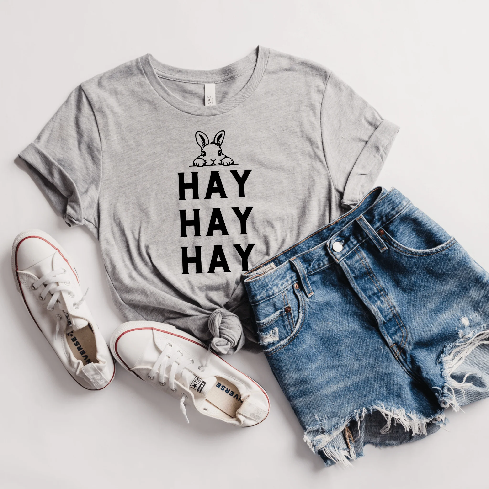 Hay Hay Hay Unisex T-Shirt - Image 4