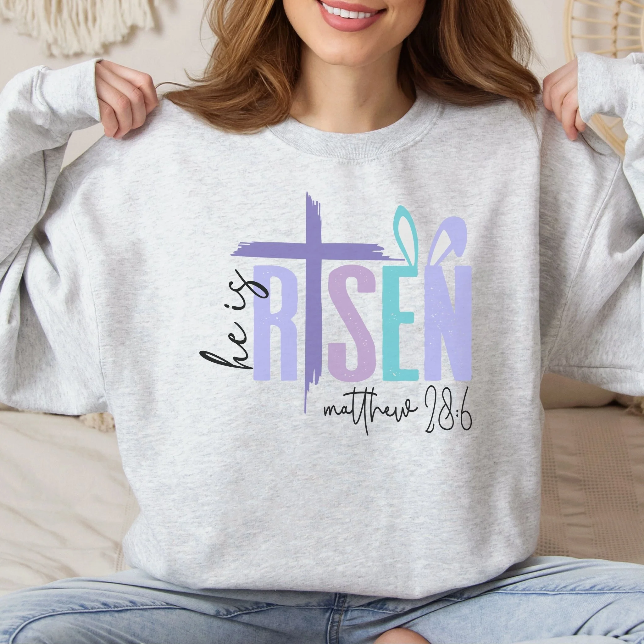He is Risen Unisex Sweatshirt - Image 2
