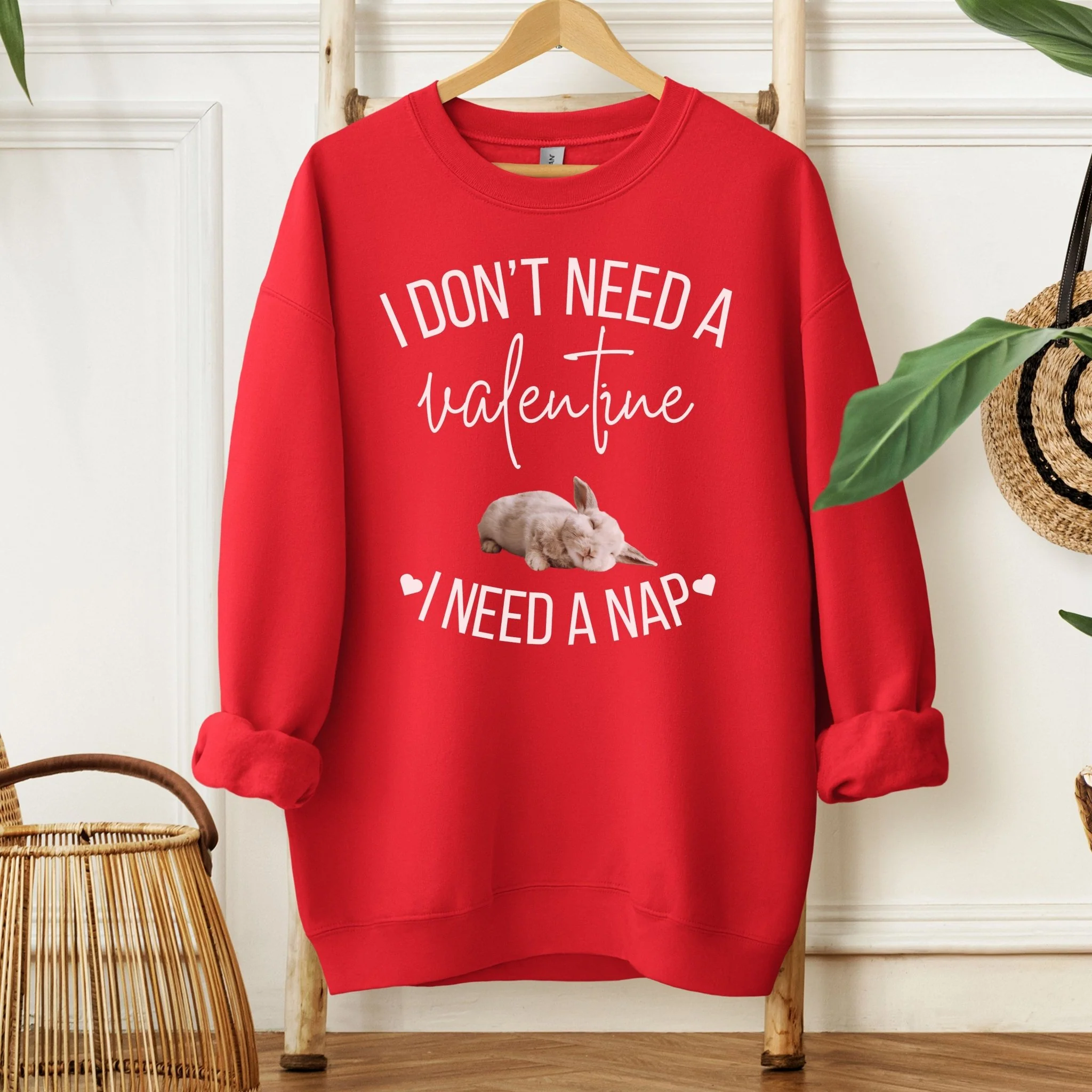 I Don't Need a Valentine Unisex Sweatshirt - Image 2