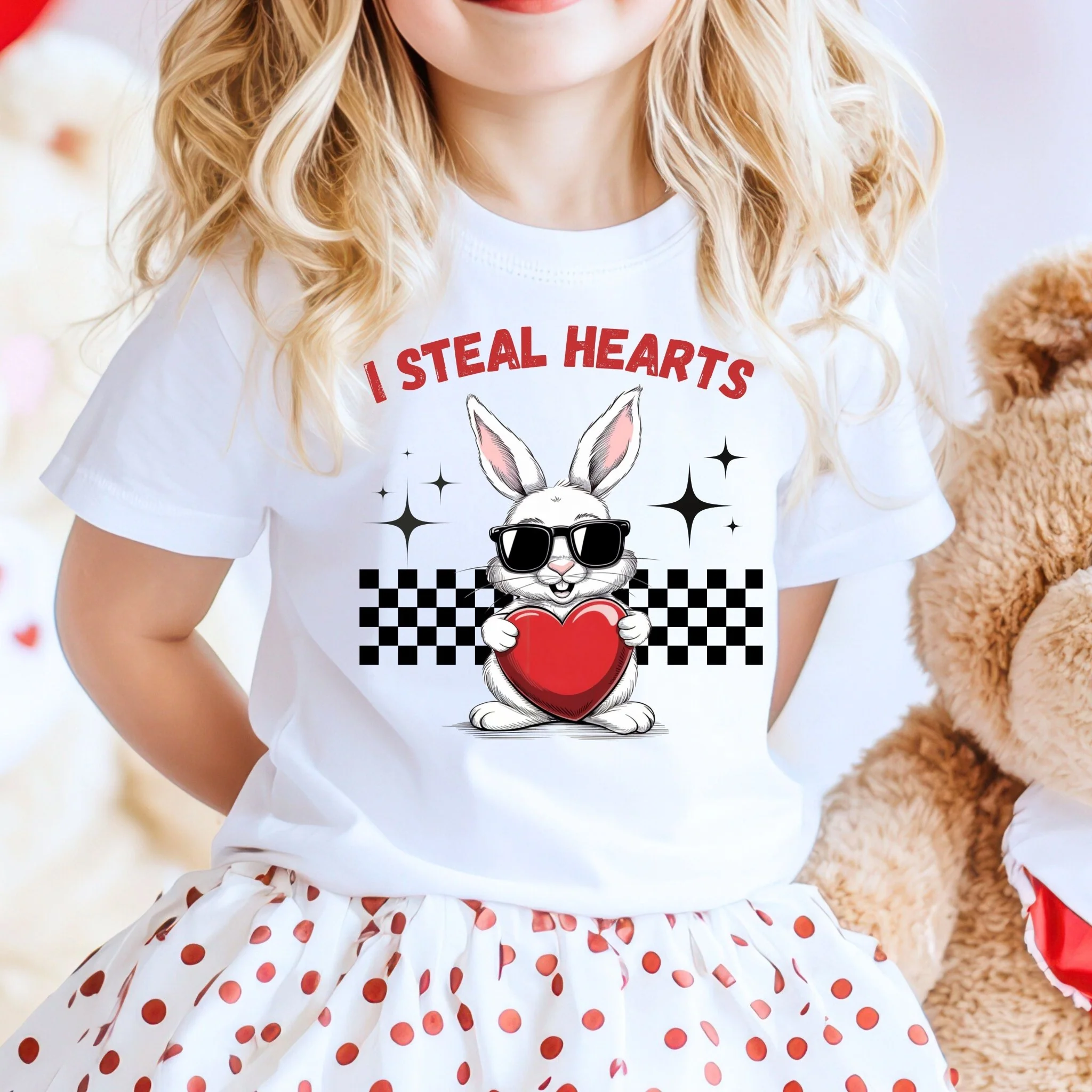 I Steal Hearts Youth Short Sleeve T-Shirt - Image 2