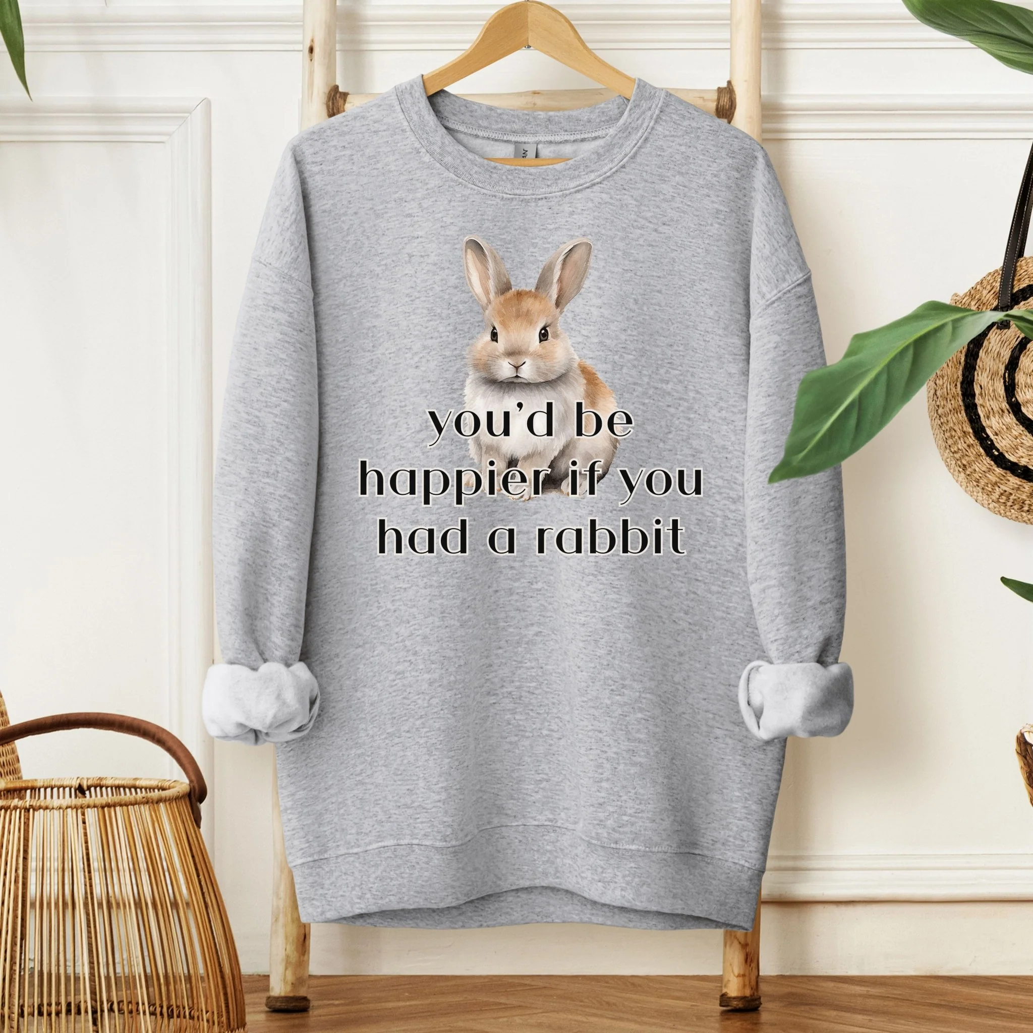 If You Had A Rabbit Unisex Sweatshirt - Image 2