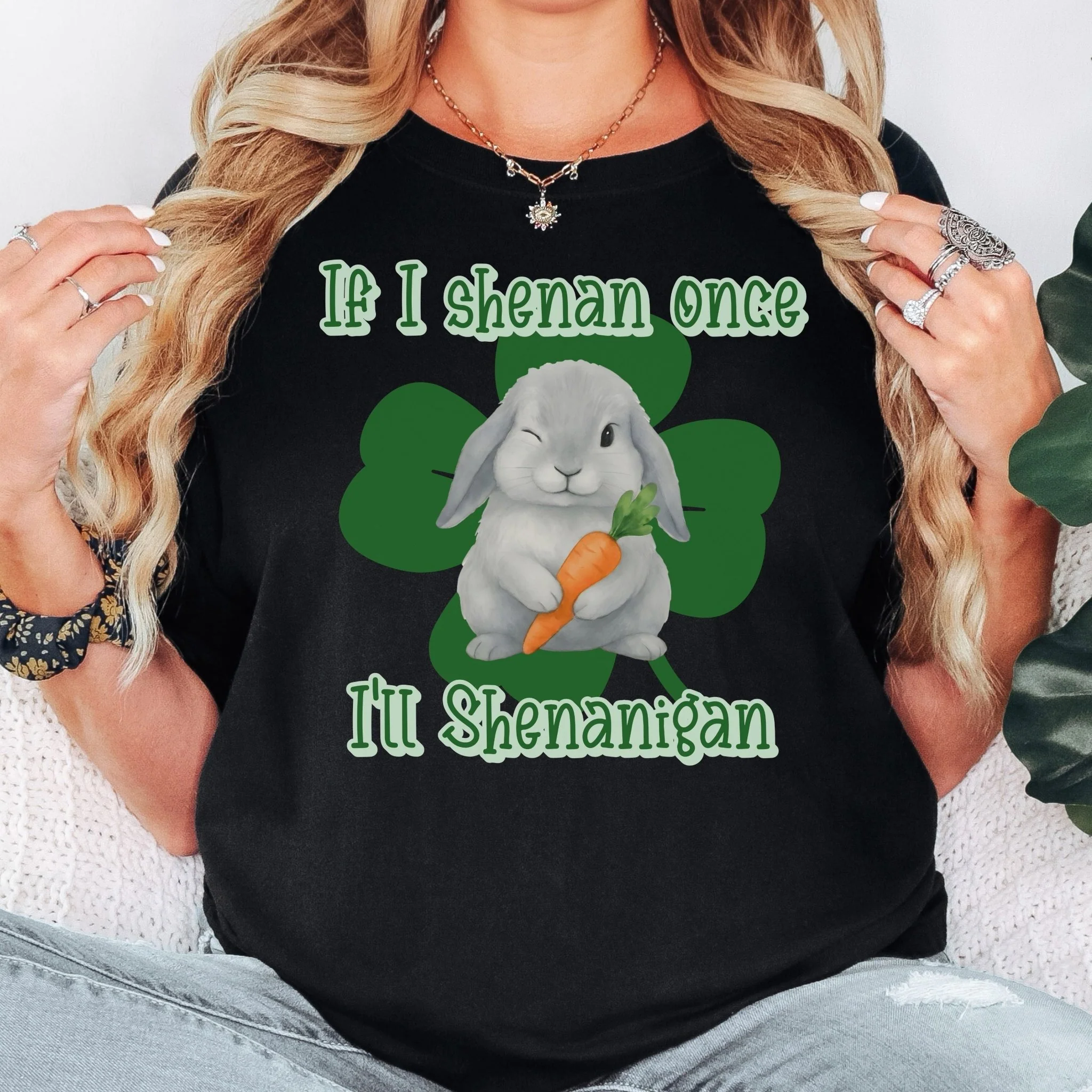 I'll Shenanigan Unisex Garment-dyed Heavyweight T-Shirt - Image 3