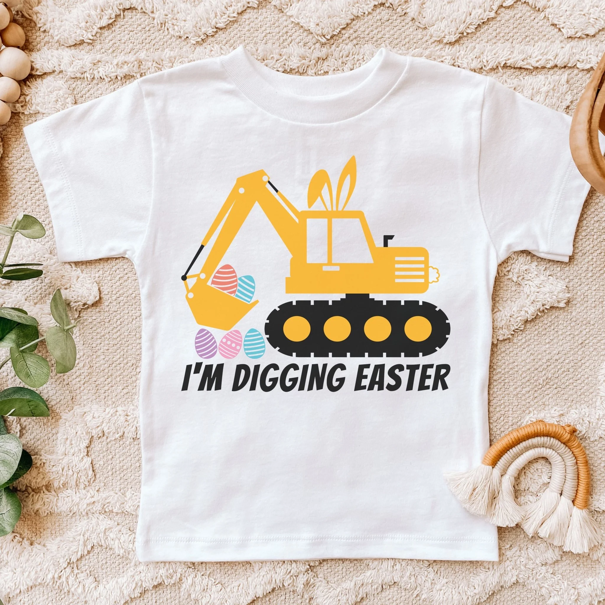 I'm Digging Easter Toddler Short Sleeve Tee - Image 2