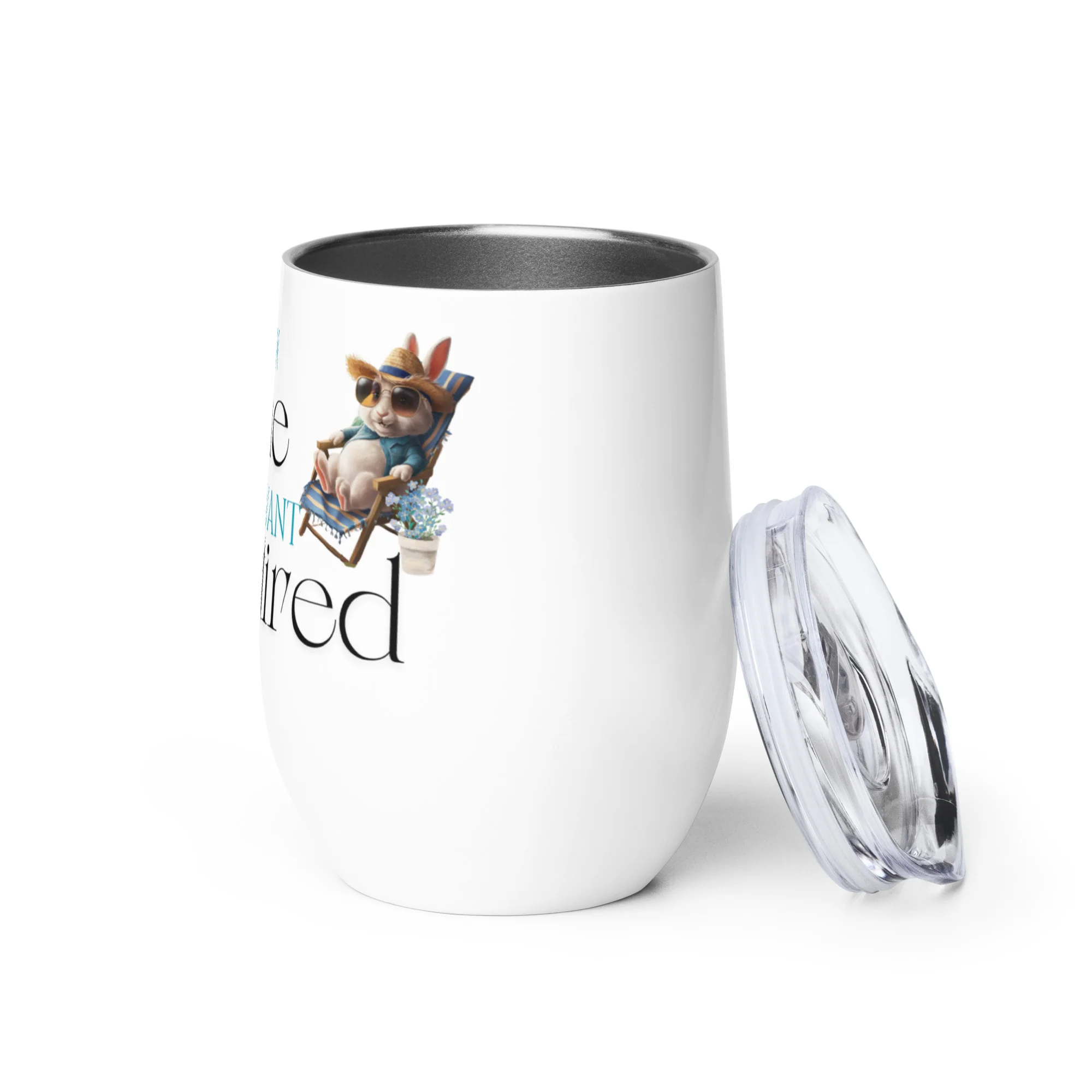 I'm Retired Wine Tumbler - Image 3