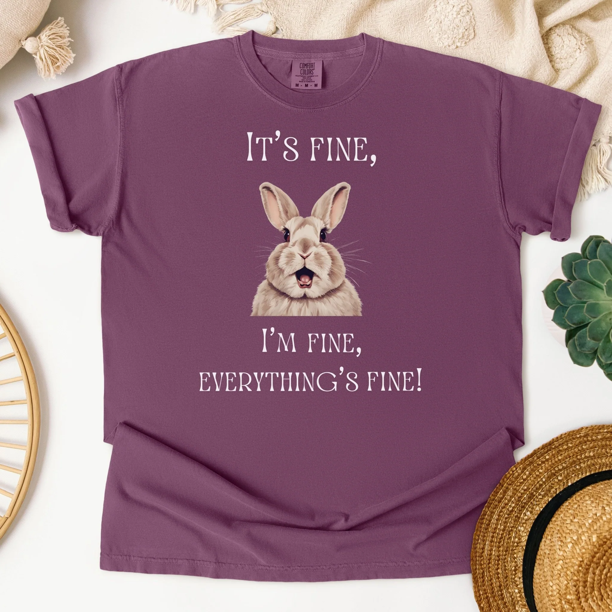 It's Fine Unisex Garment-Dyed Heavyweight T-Shirt - Image 3