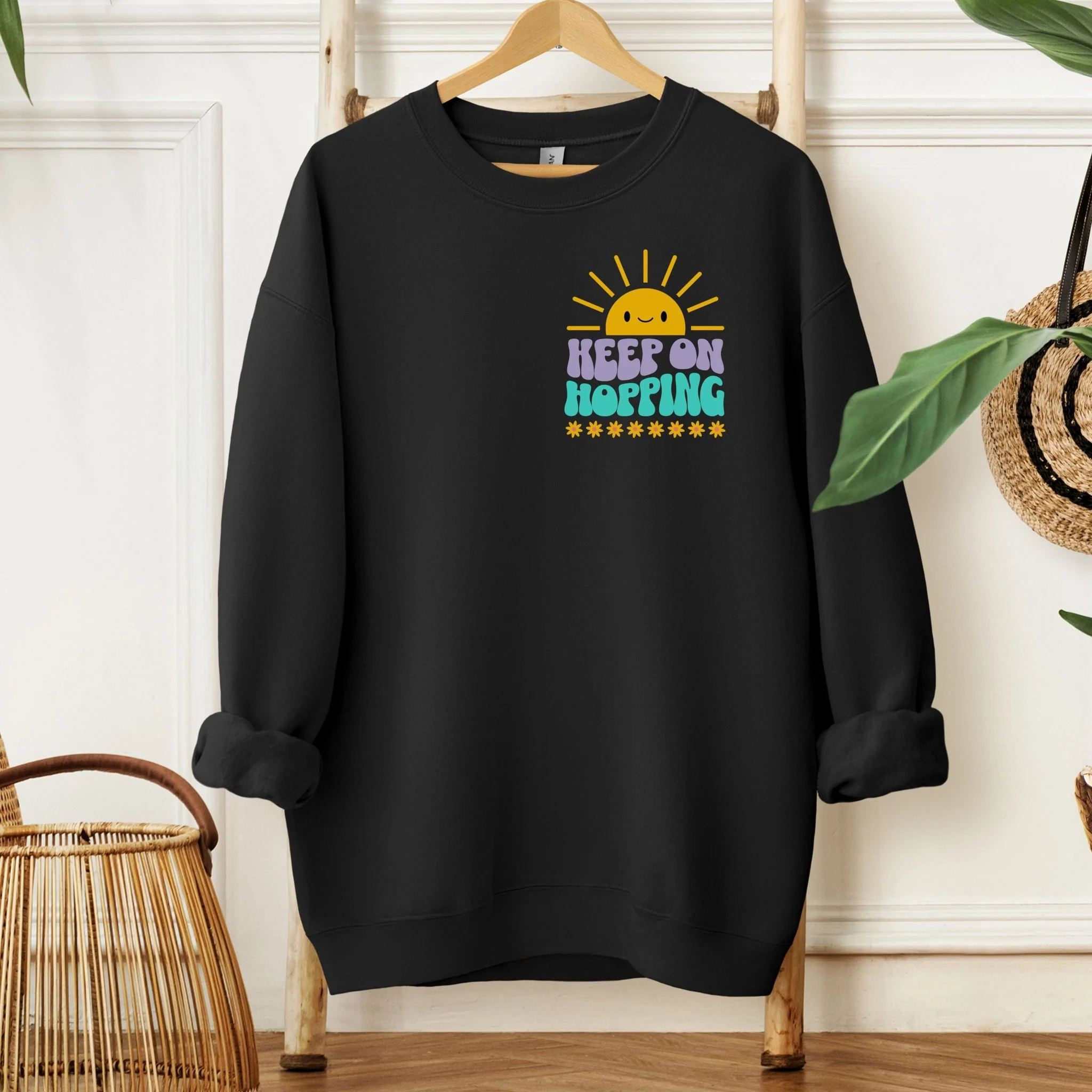 Keep On Hopping Unisex Sweatshirt - Image 4