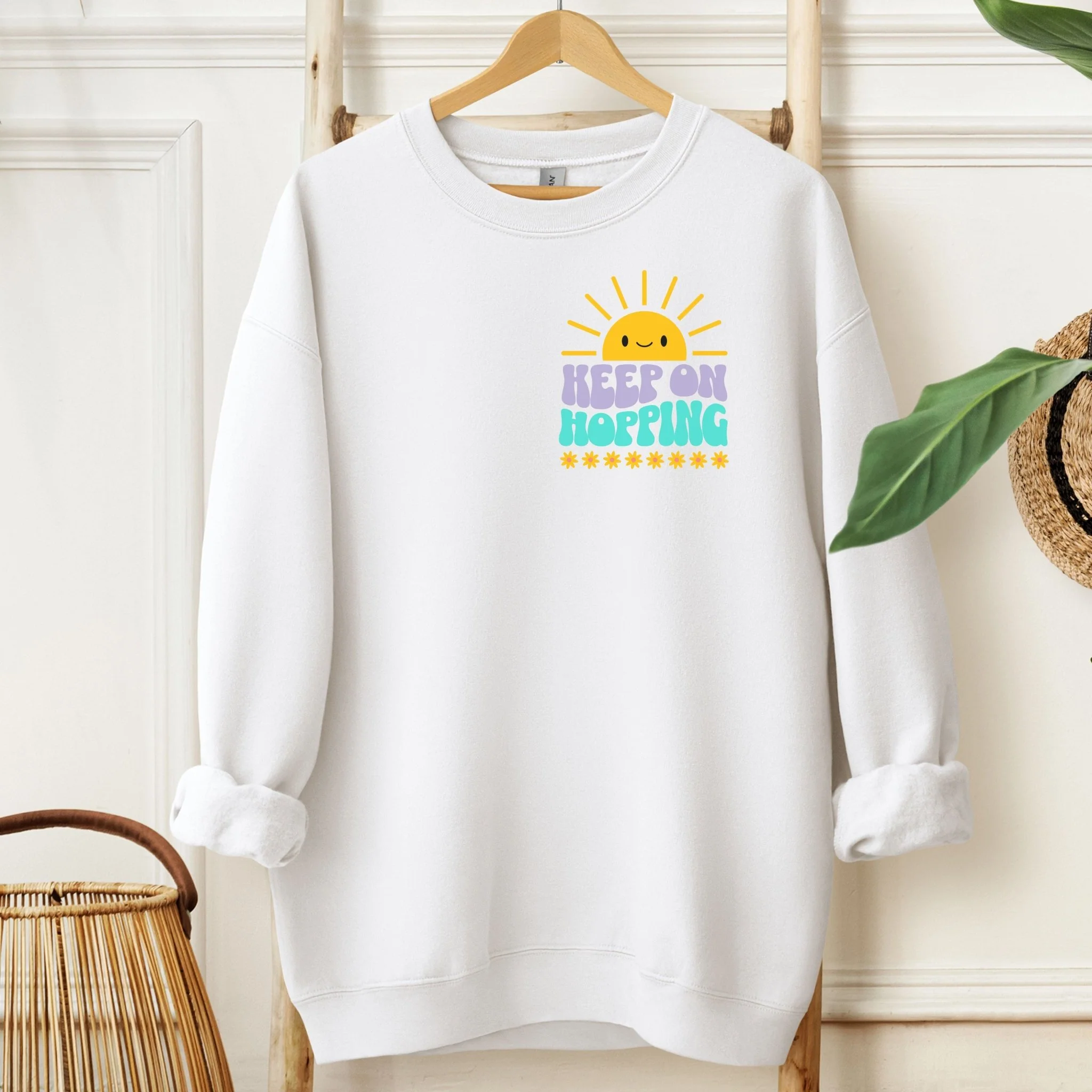 Keep On Hopping Unisex Sweatshirt - Image 5