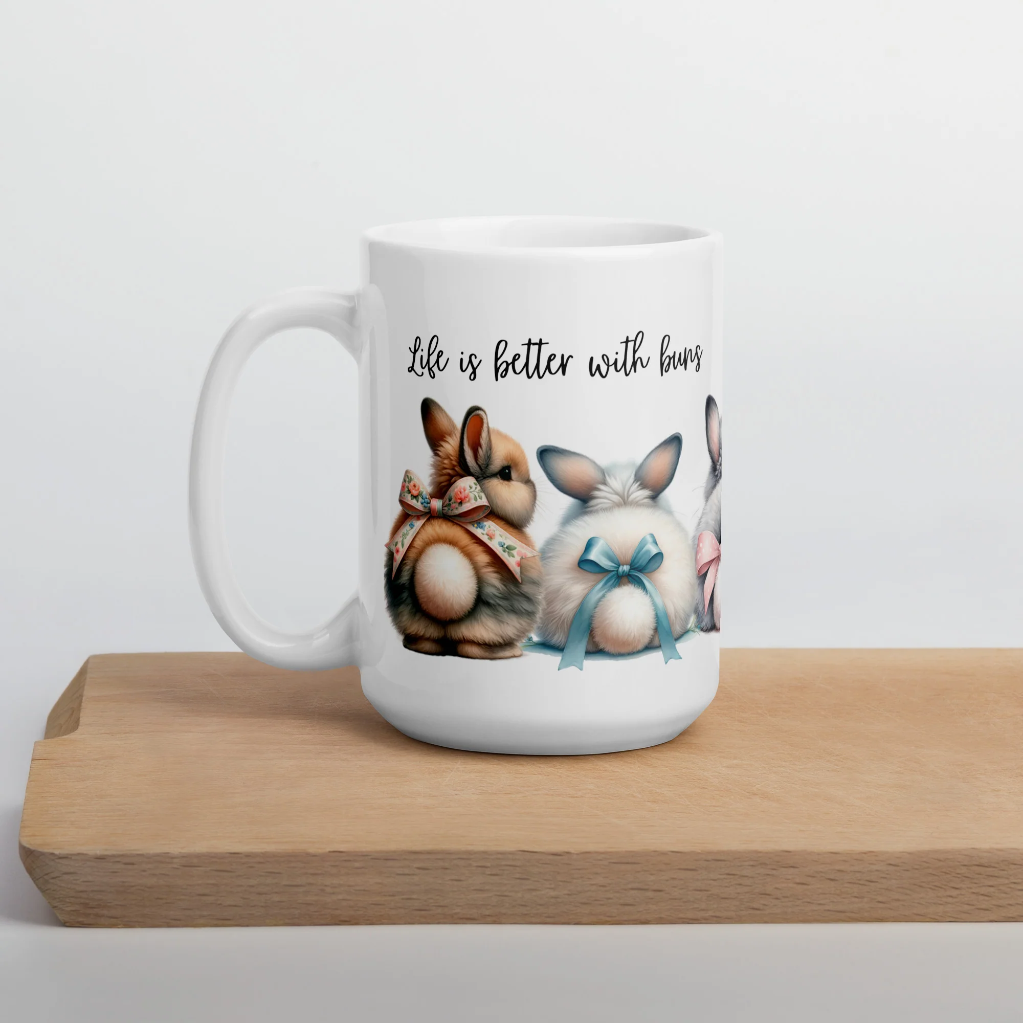 Life is Better With Buns Glossy Mug - Image 3