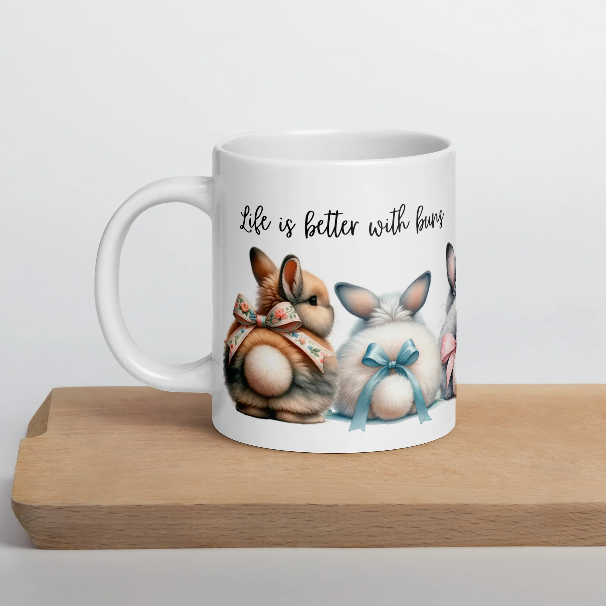 Life is Better With Buns Glossy Mug - Image 4