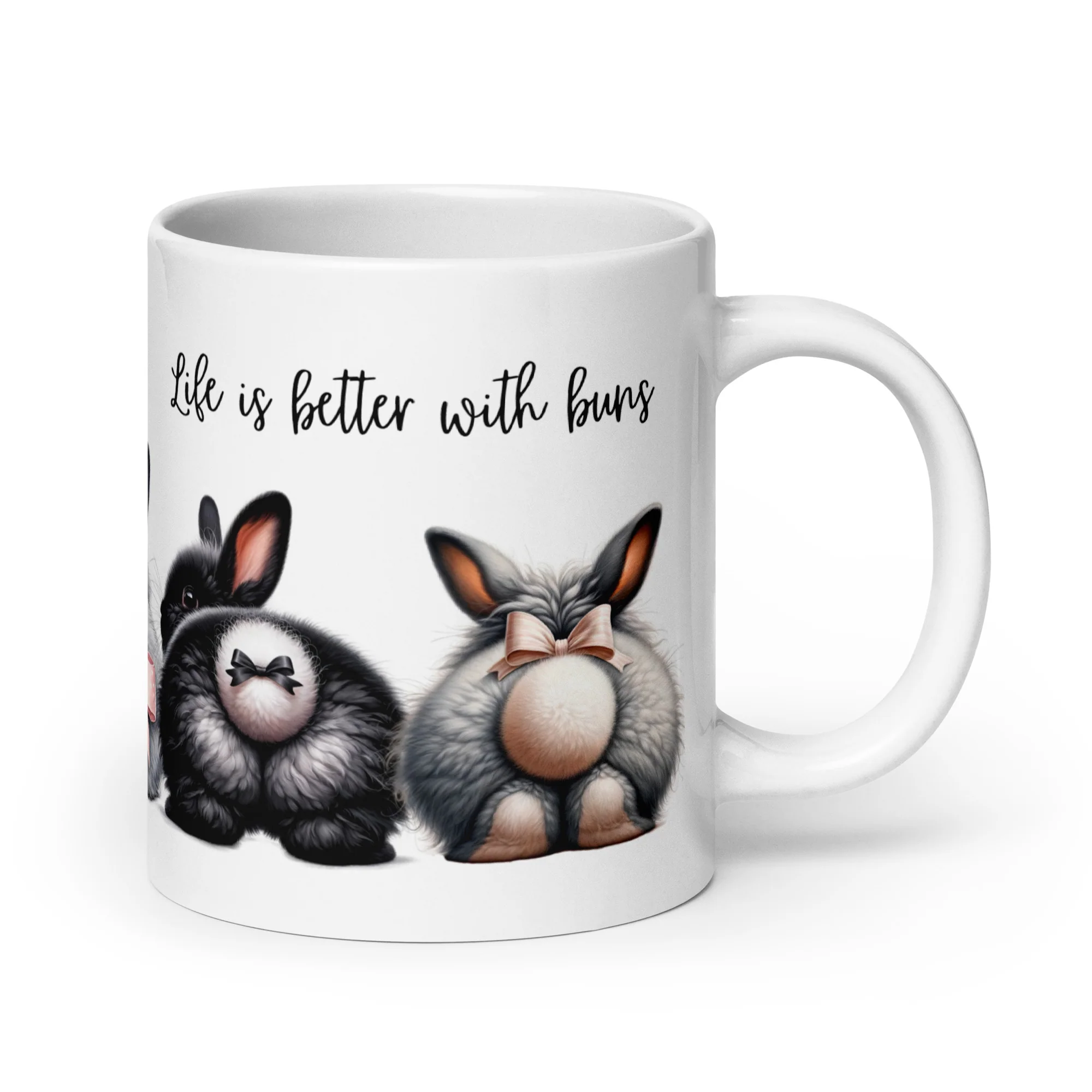 Life is Better With Buns Glossy Mug - Image 5