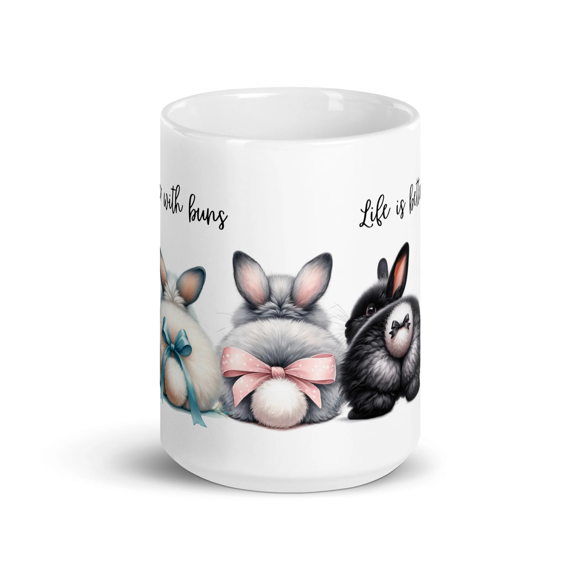Life is Better With Buns Glossy Mug - Image 8