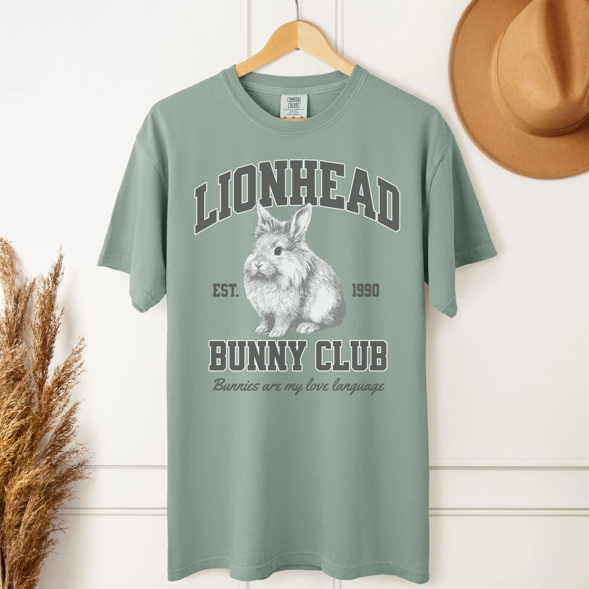 Lionhead Bunny Club Unisex Garment-dyed Heavyweight T-Shirt - Image 6