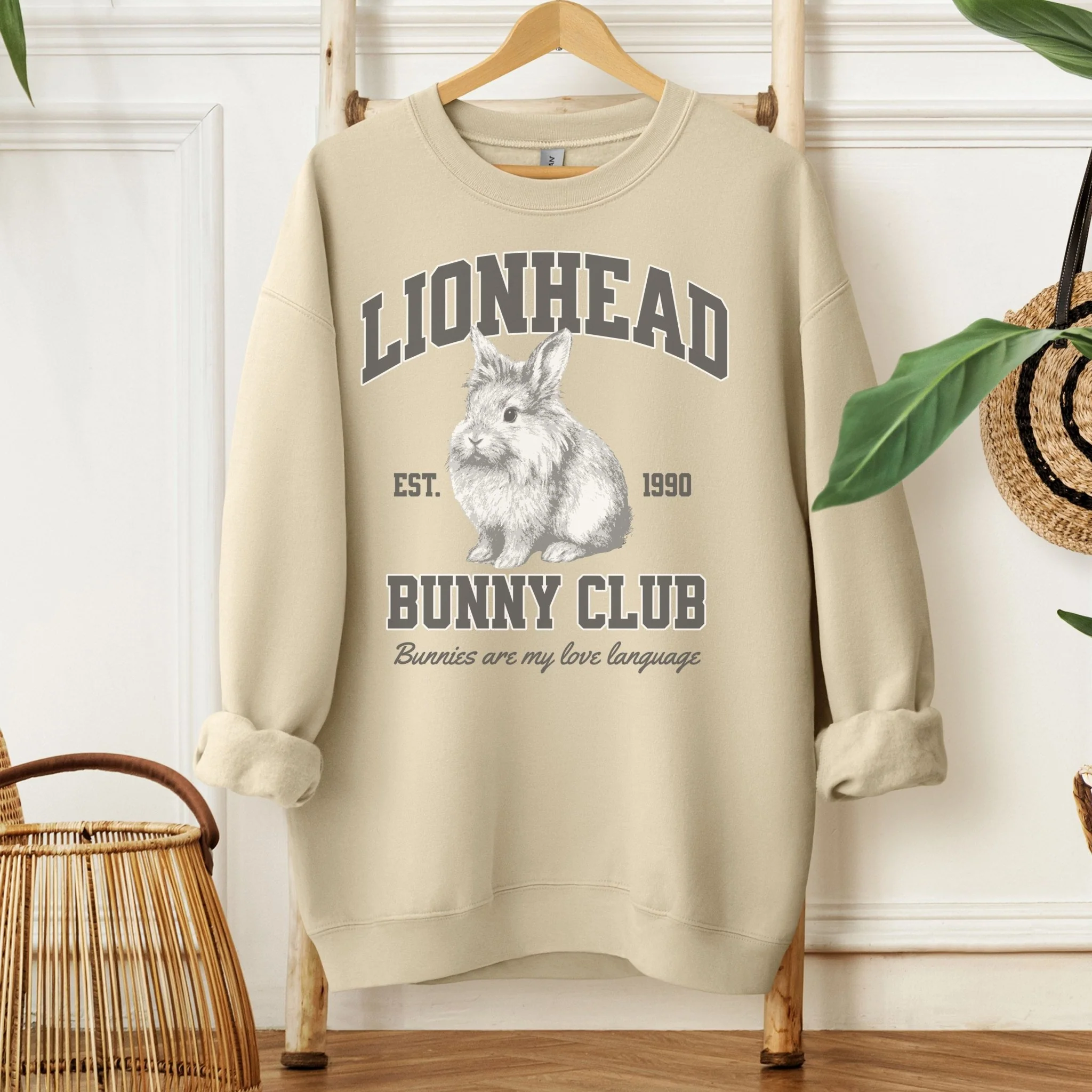 Lionhead Bunny Club Unisex Sweatshirt - Image 2