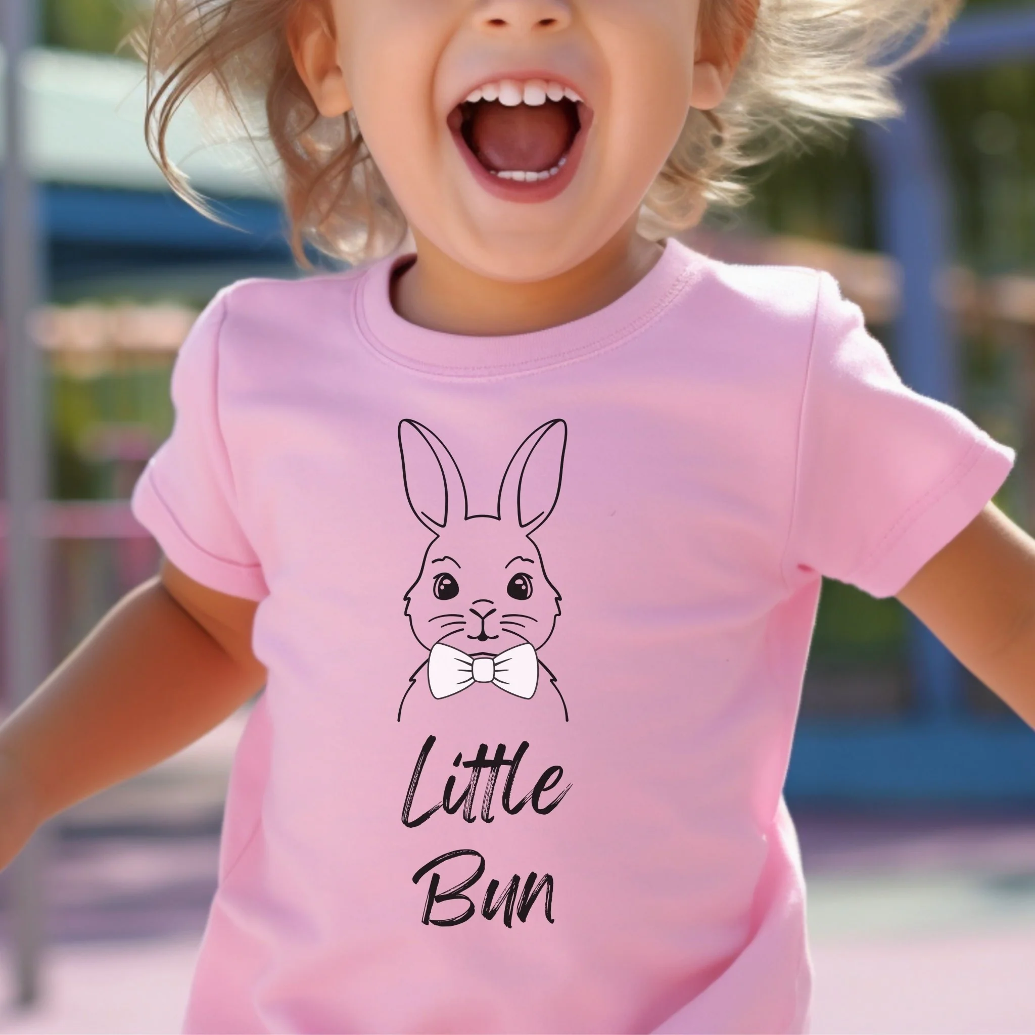 Little Bun Bowtie Toddler Short Sleeve Tee - Image 3