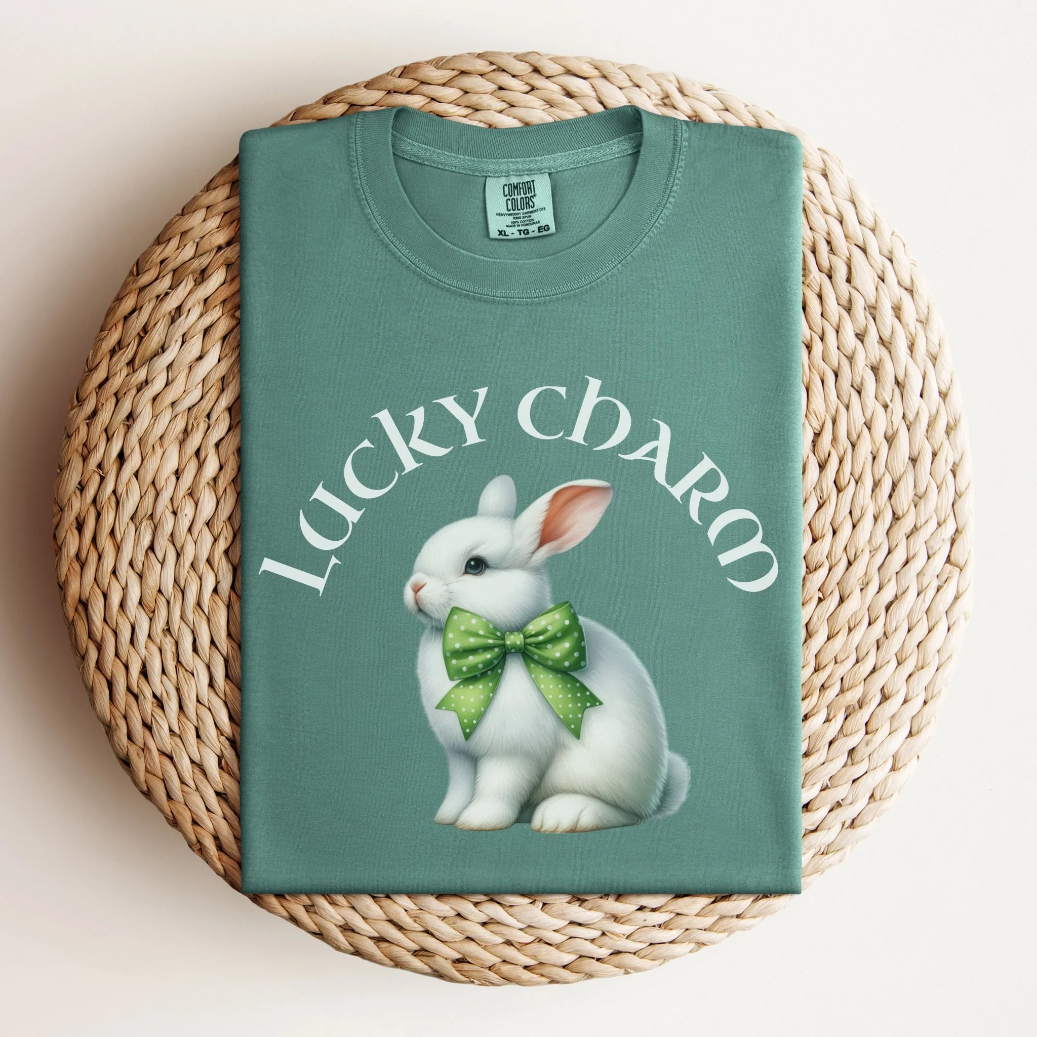 Lucky Charm Unisex Garment-dyed Heavyweight T-Shirt - Image 4