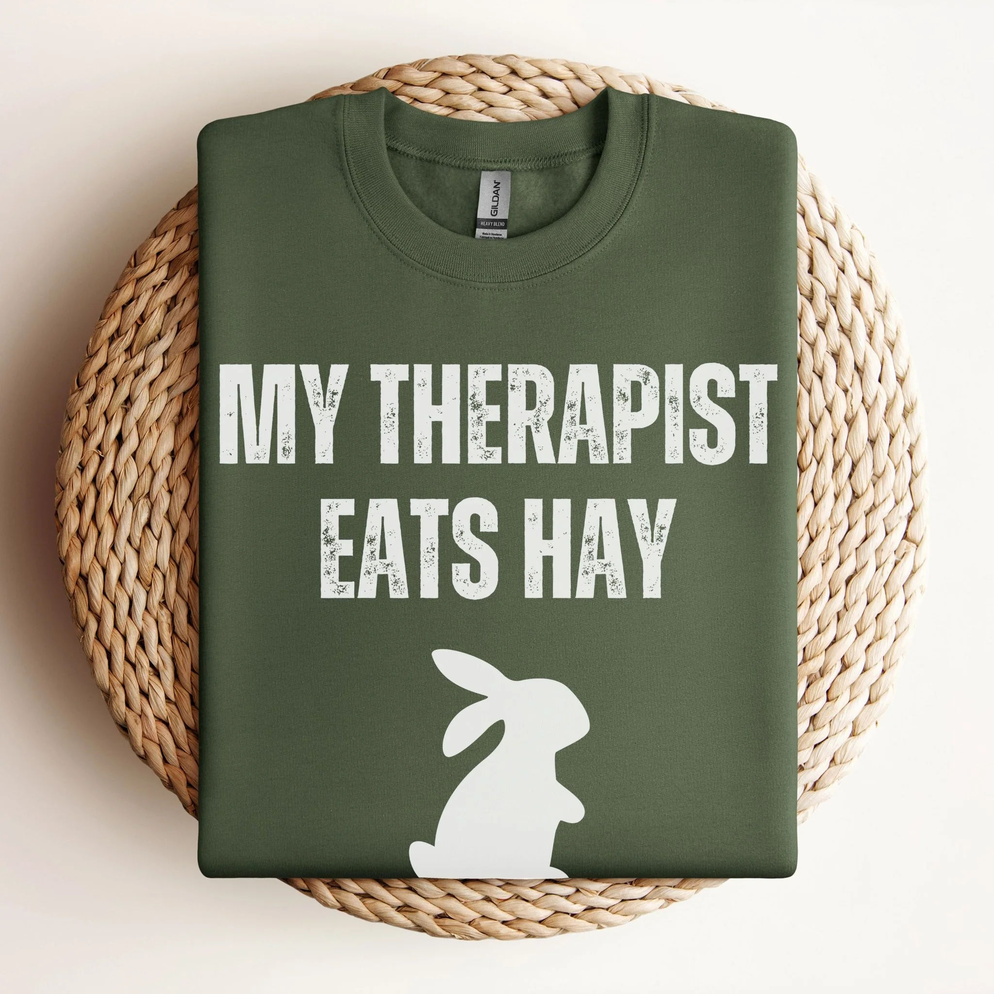 My Therapist Eats Hay Unisex Sweatshirt - Image 5
