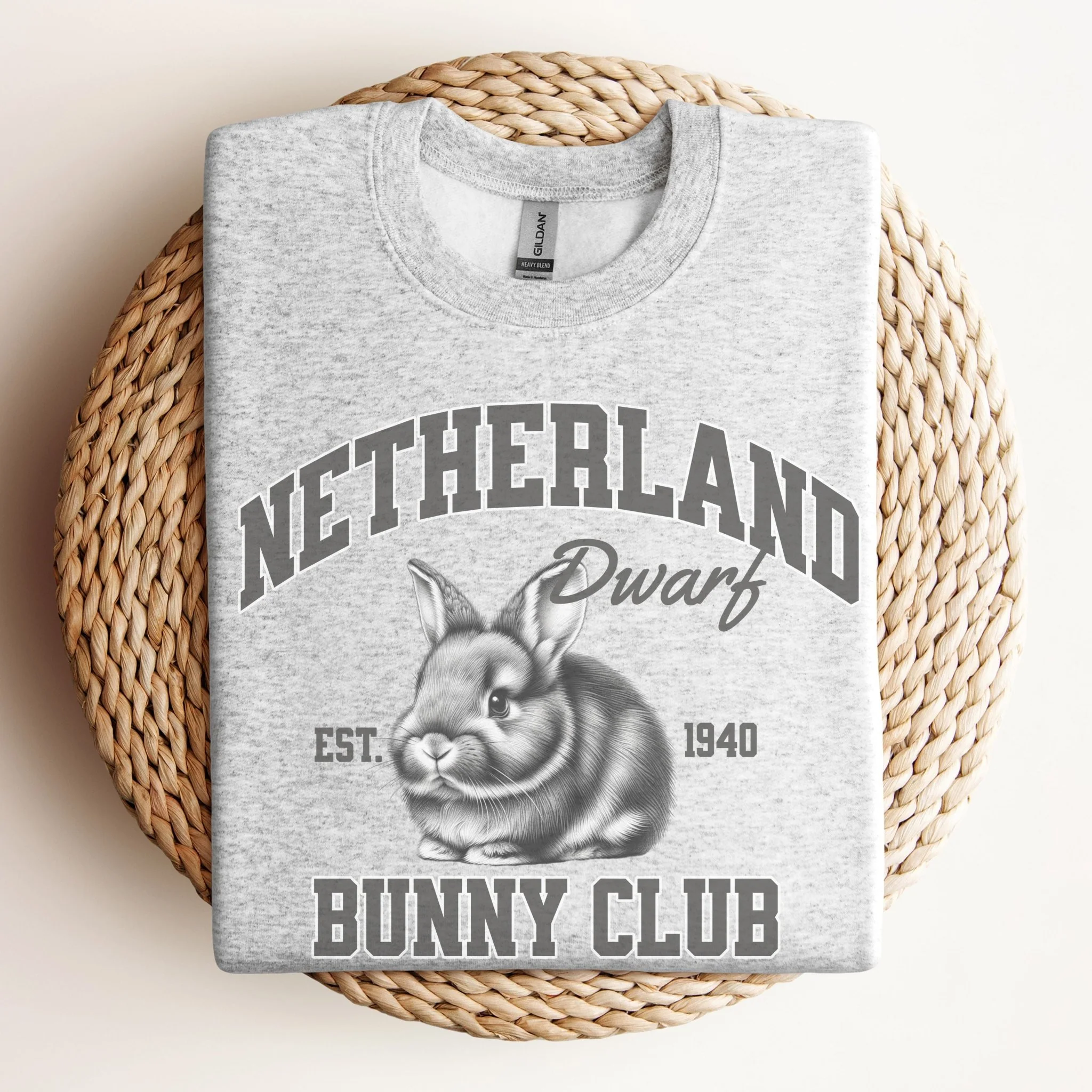 Netherland Dwarf Bunny Club Unisex Sweatshirt - Image 8