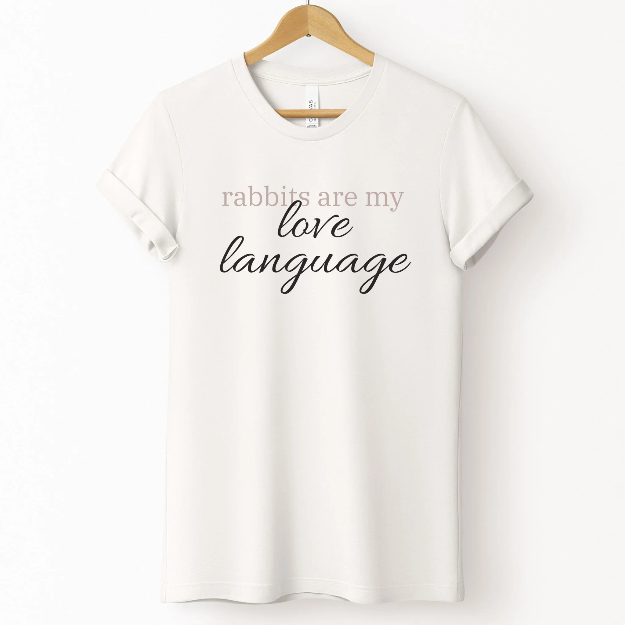 Rabbits Are My Love Language Unisex T-Shirt - Image 5