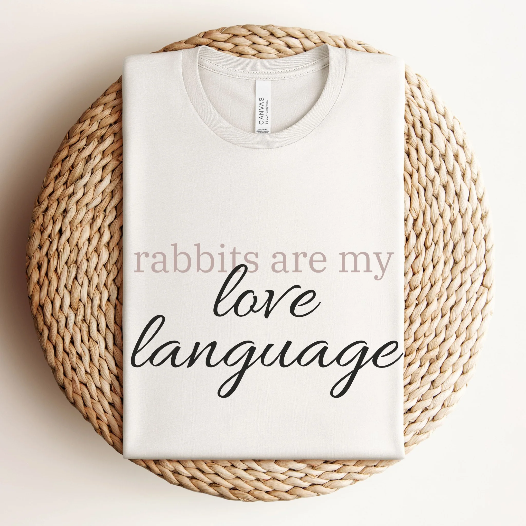 Rabbits Are My Love Language Unisex T-Shirt - Image 7