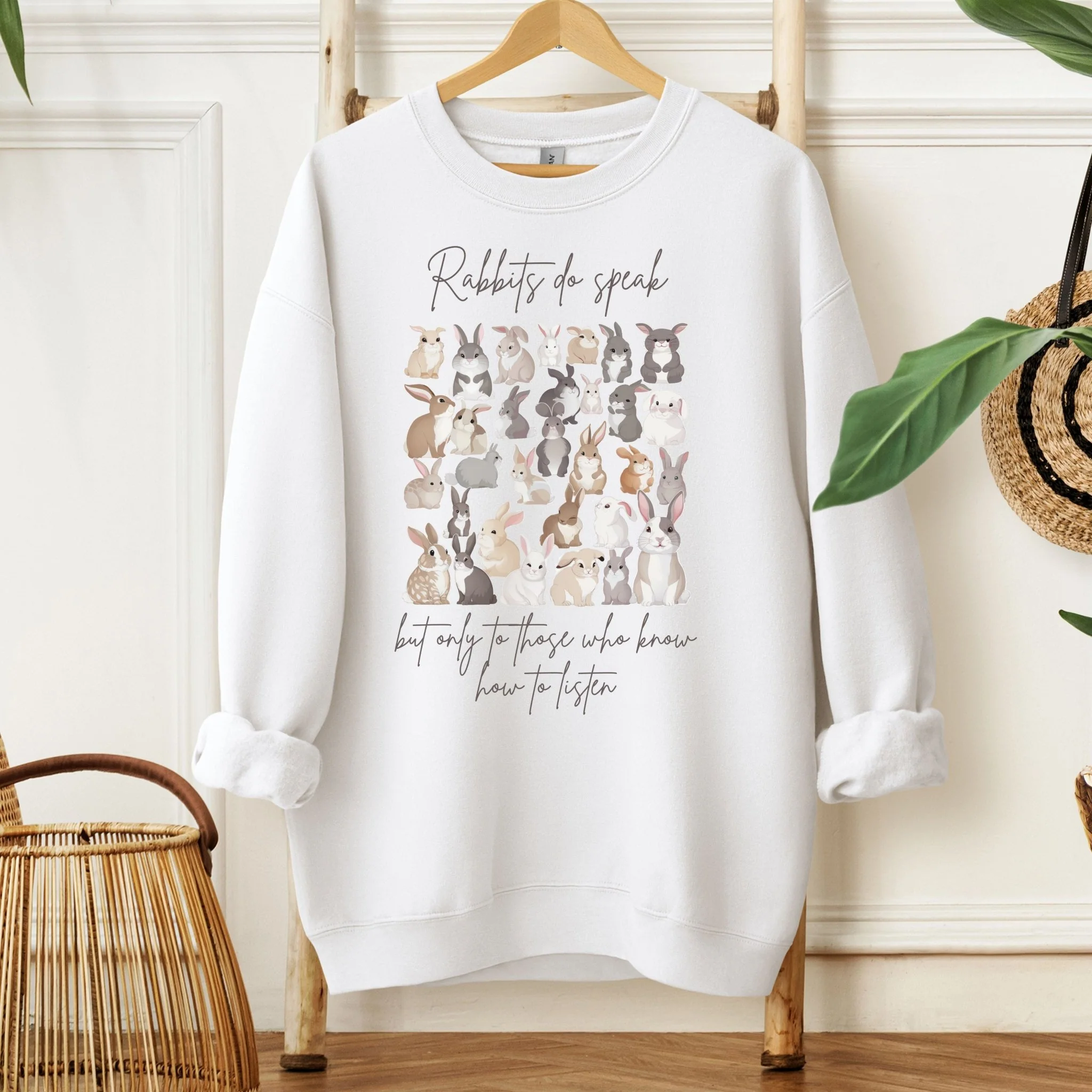 Rabbits Do Speak Unisex Sweatshirt - Image 3