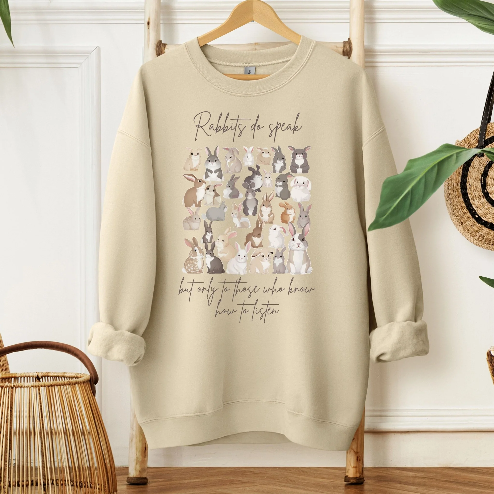 Rabbits Do Speak Unisex Sweatshirt - Image 4