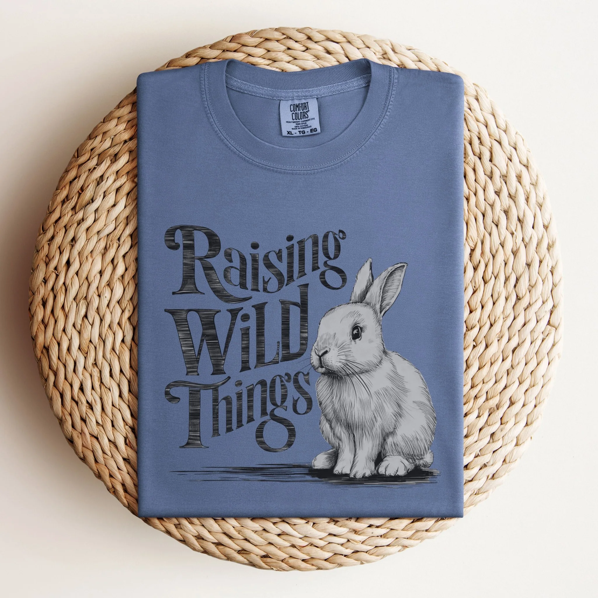 Raising Wild Things Unisex Garment-dyed Heavyweight T-Shirt - Image 5