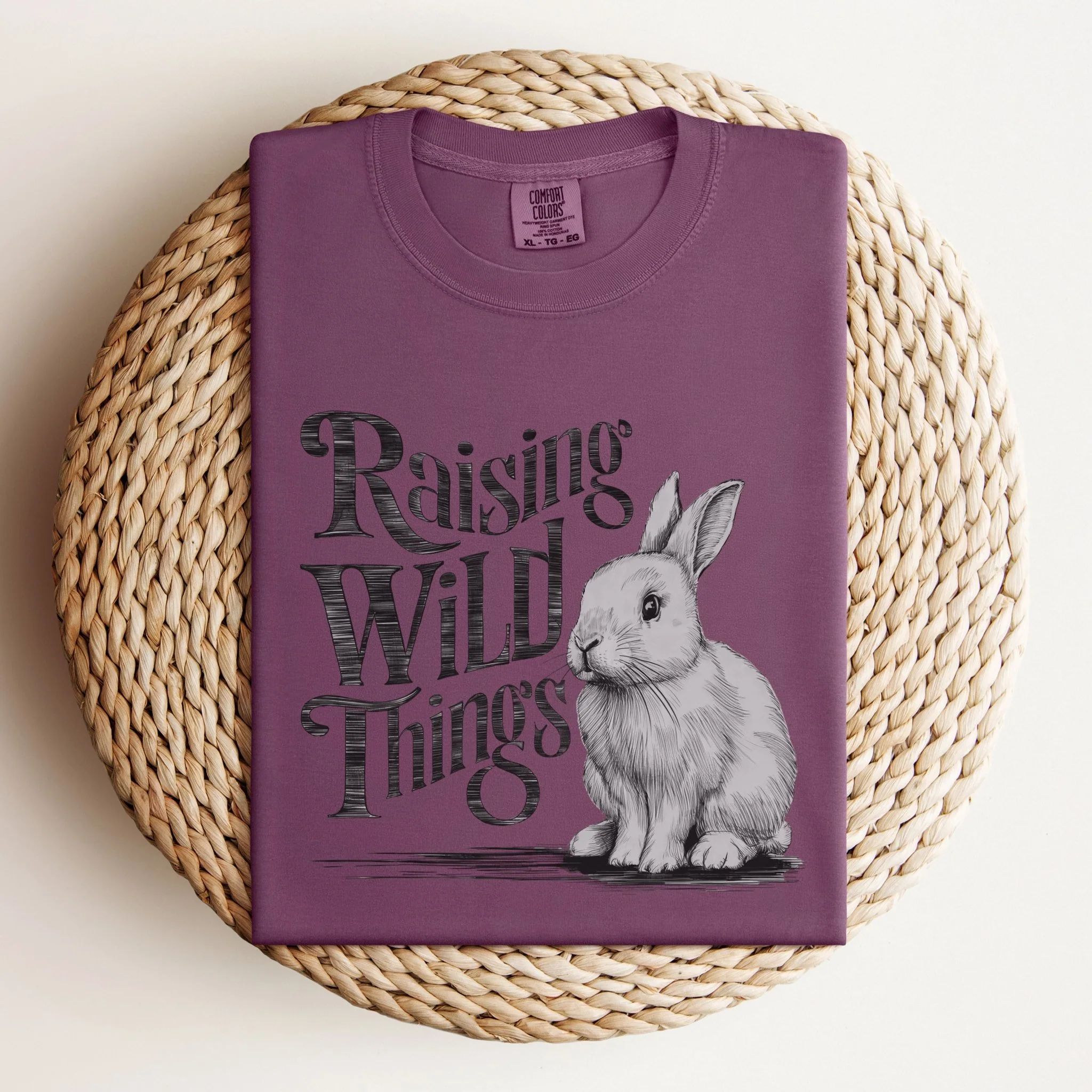 Raising Wild Things Unisex Garment-dyed Heavyweight T-Shirt - Image 6